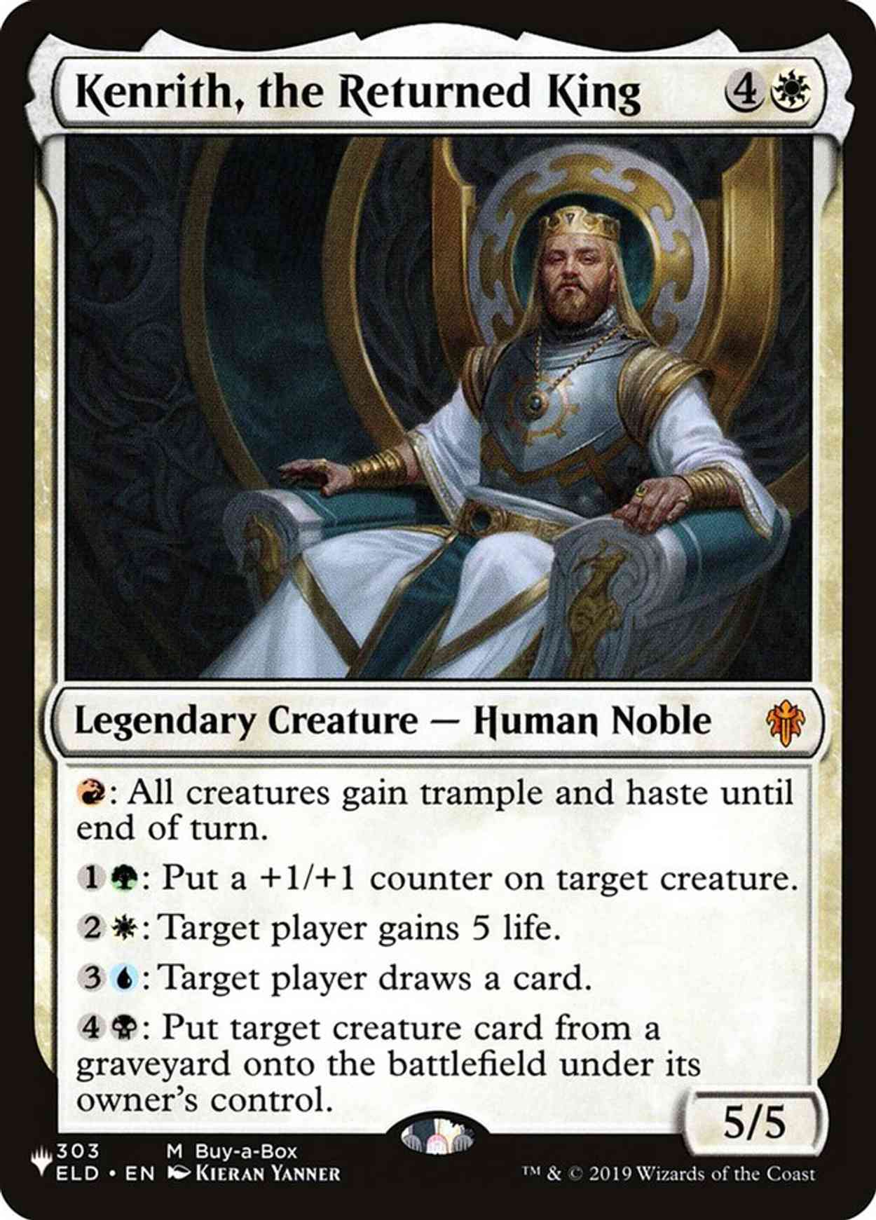 Kenrith, the Returned King magic card front
