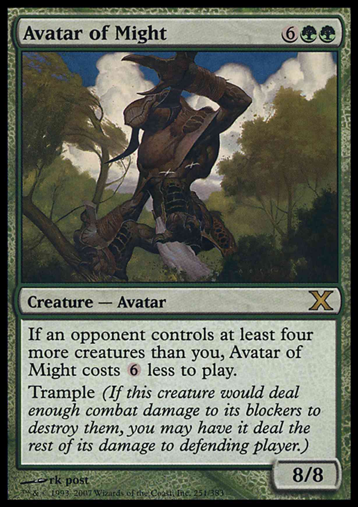 Avatar of Might magic card front