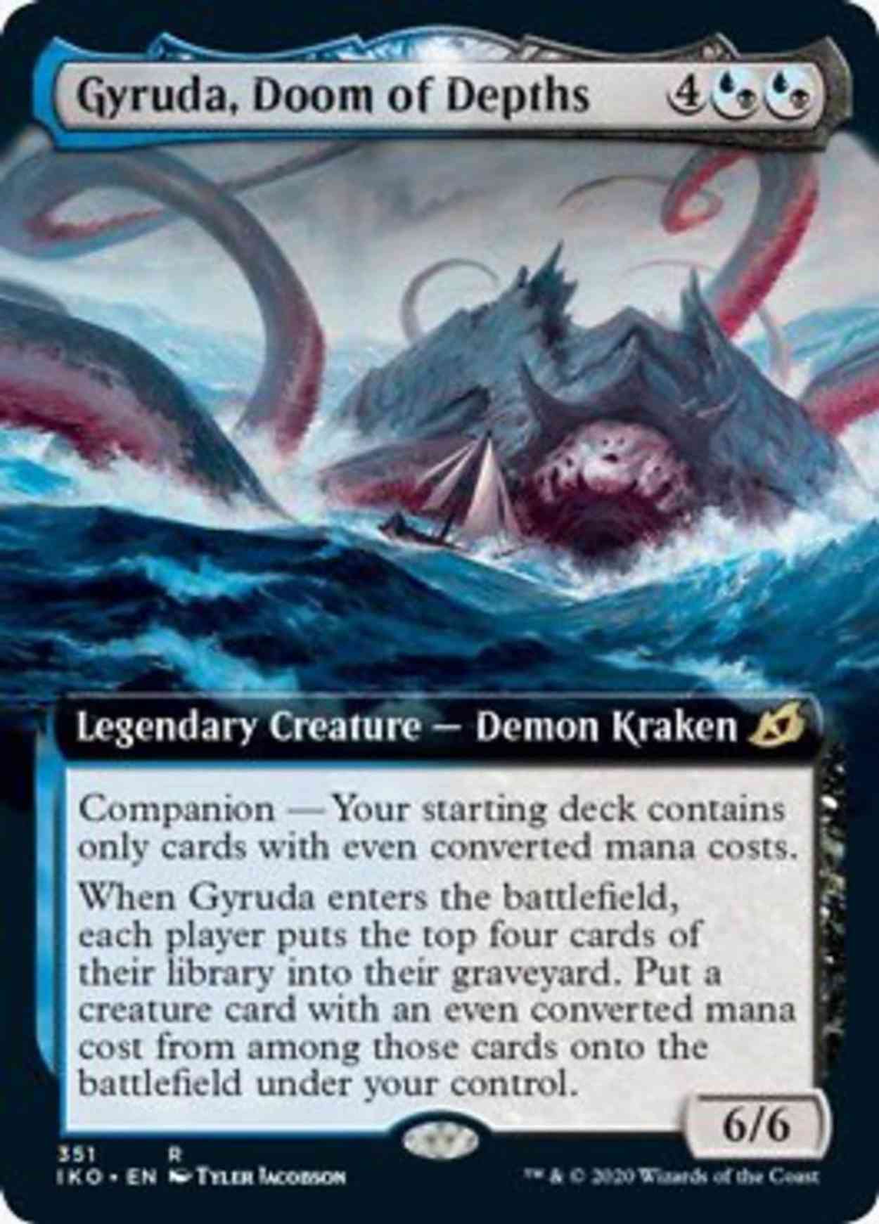 Gyruda, Doom of Depths (Extended Art) magic card front