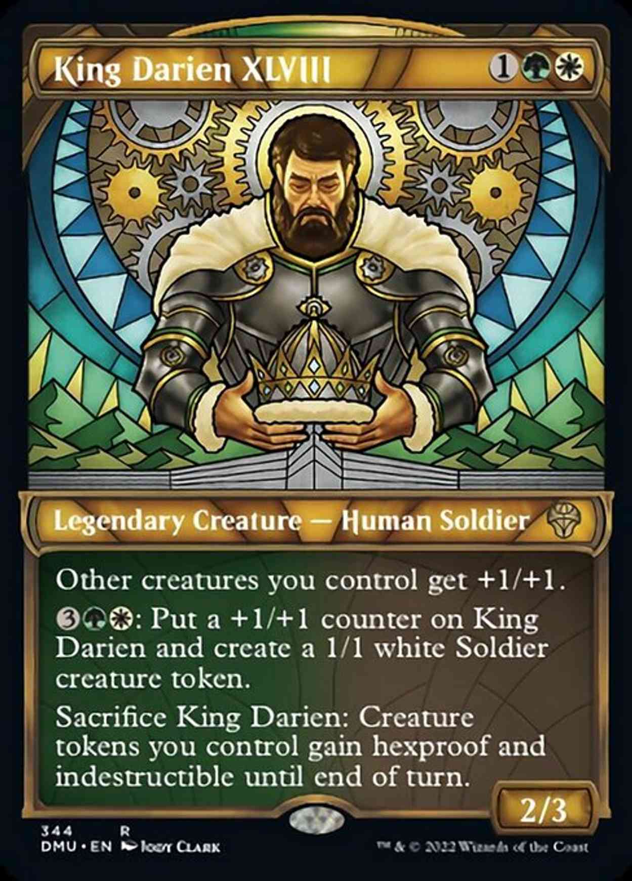 King Darien XLVIII (Textured Foil) magic card front