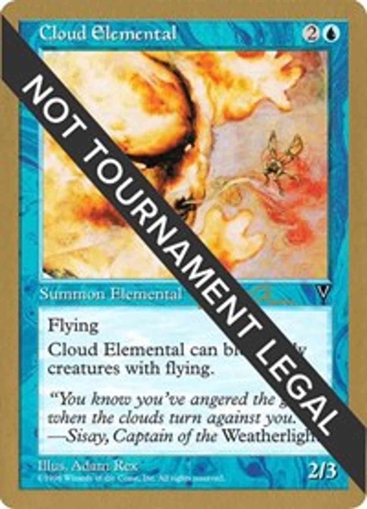 Cloud Elemental - 1997 Paul McCabe (VIS) magic card front