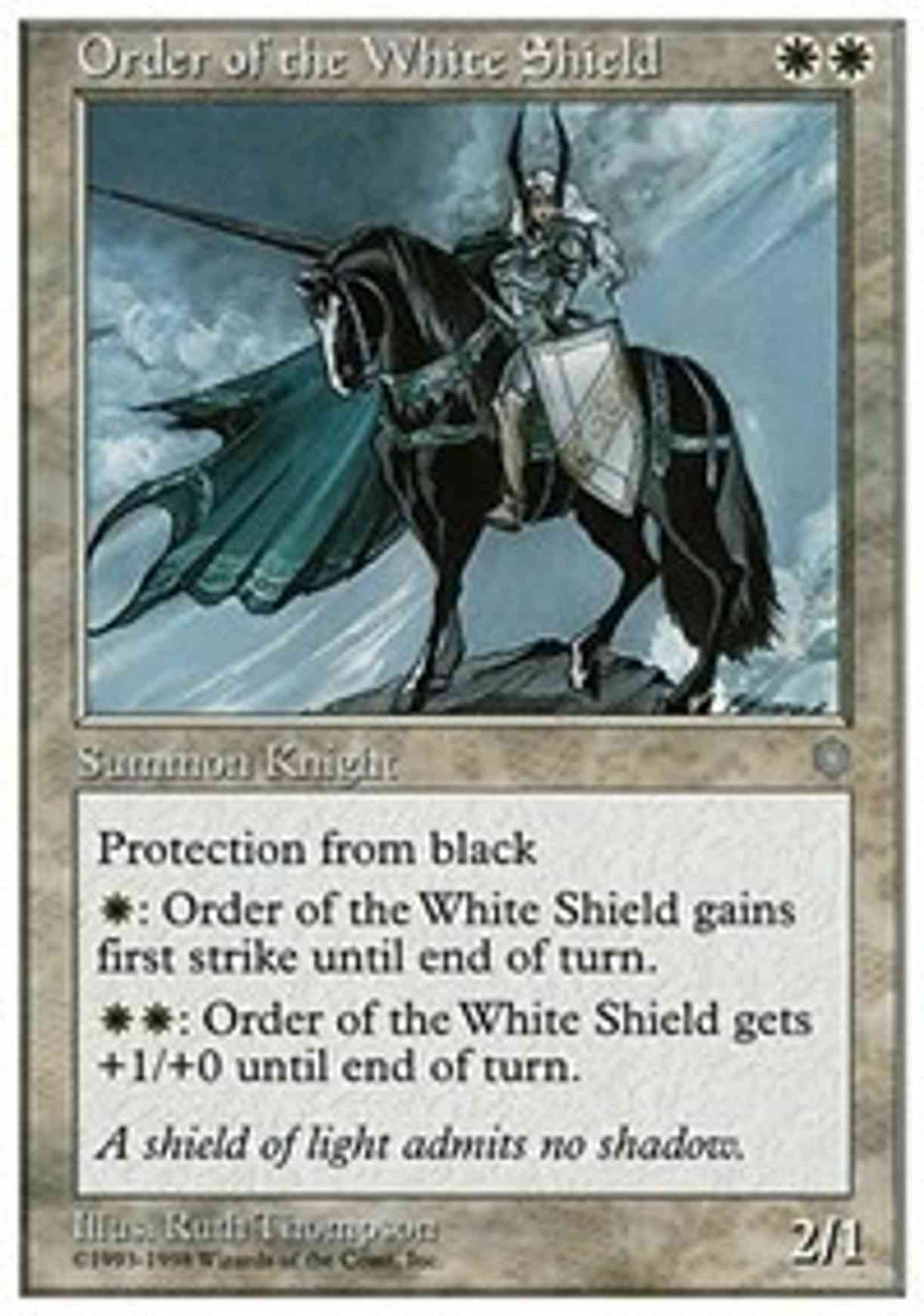 Order of the White Shield magic card front