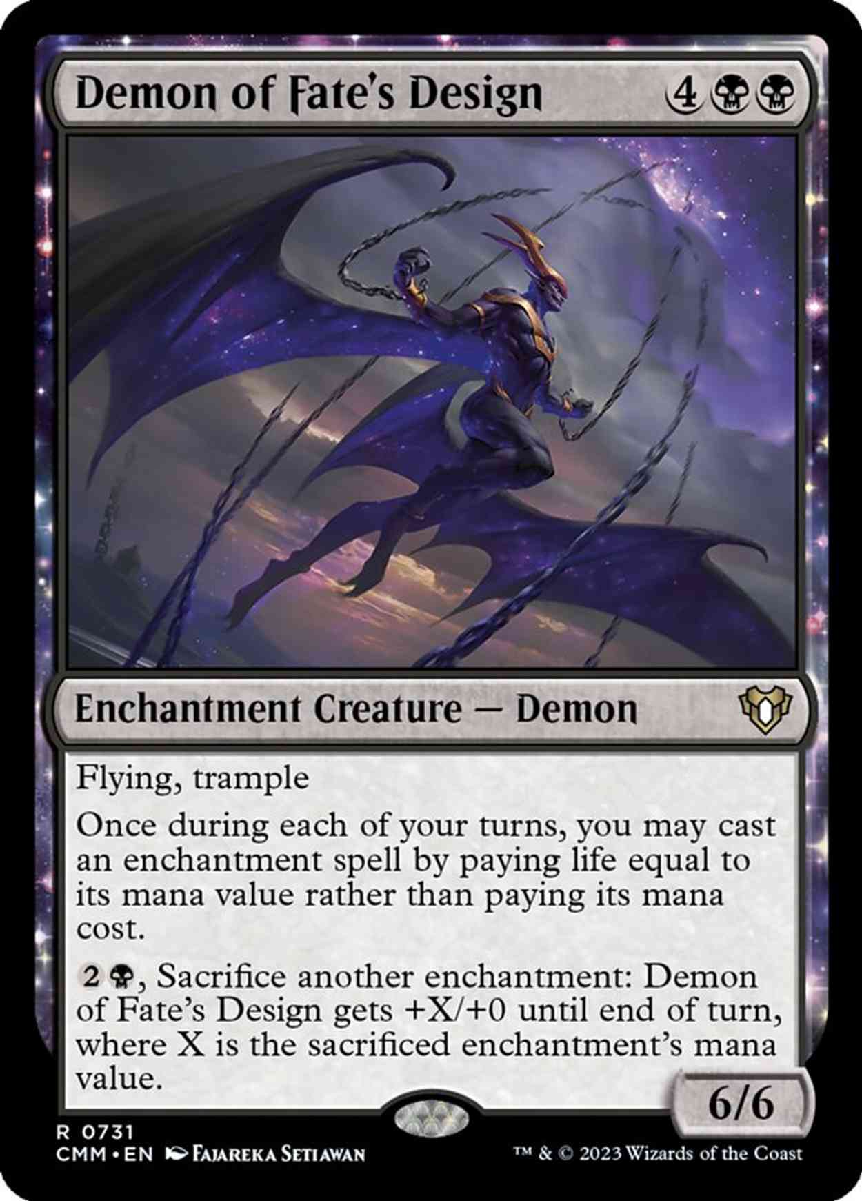 Demon of Fate's Design magic card front