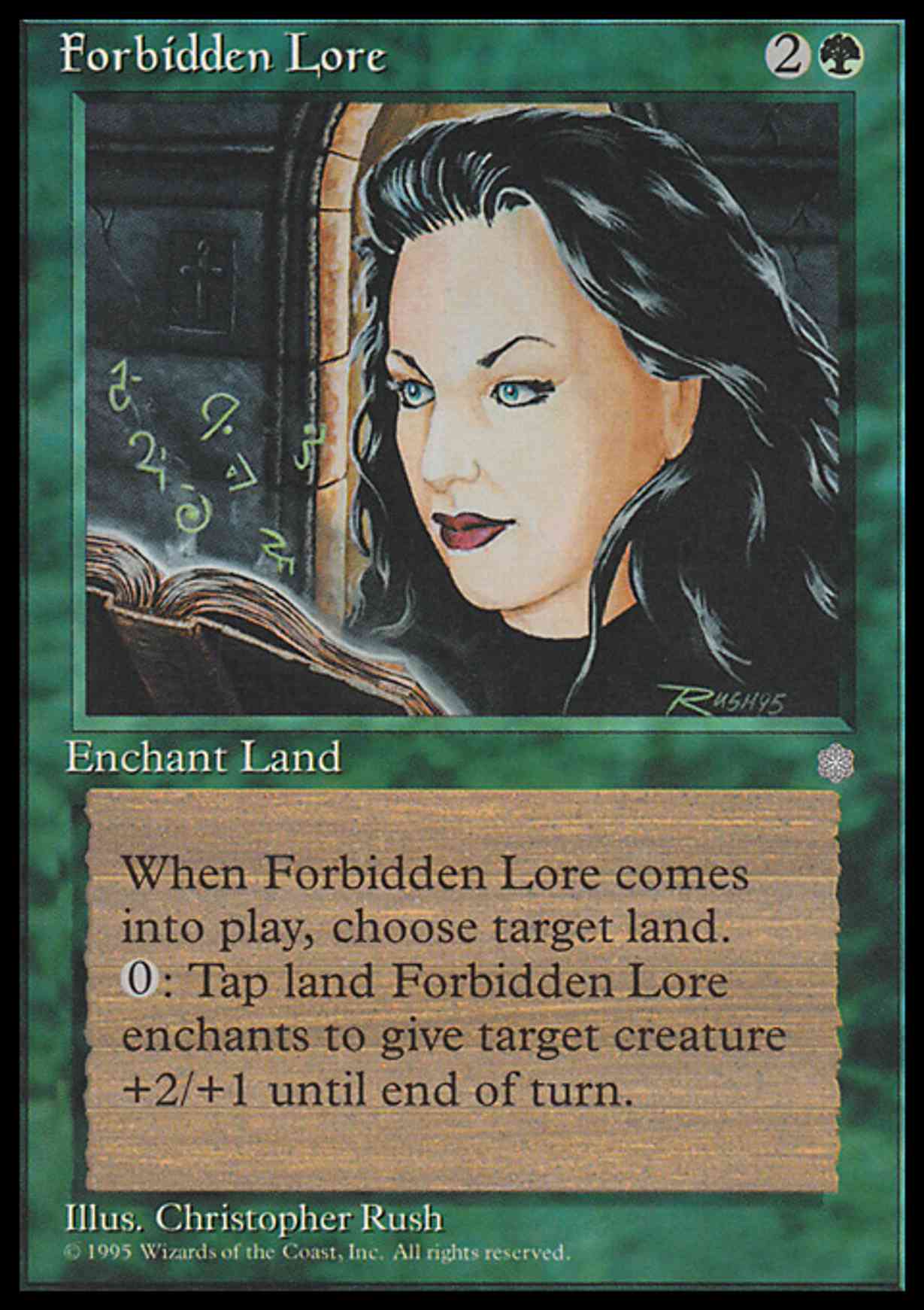Forbidden Lore magic card front