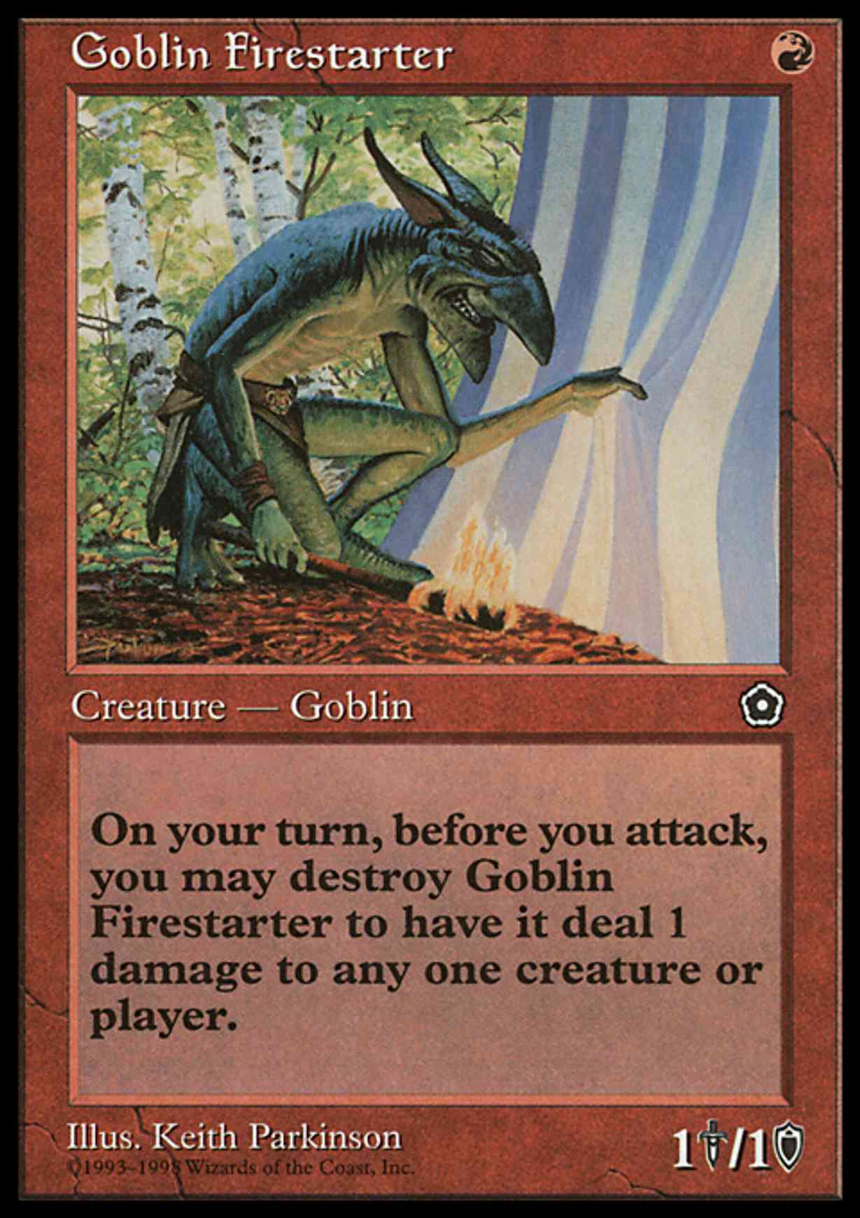 Goblin Firestarter magic card front