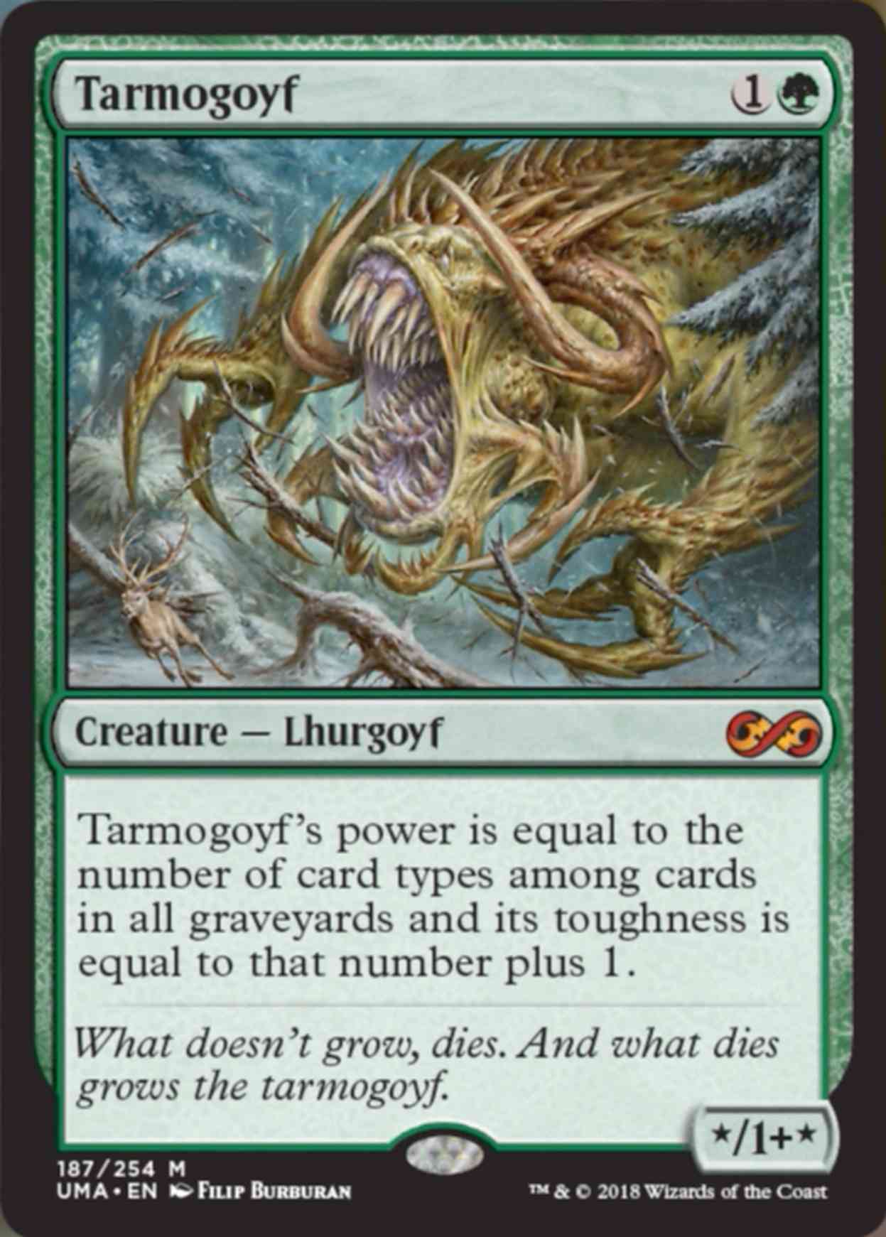 Tarmogoyf magic card front
