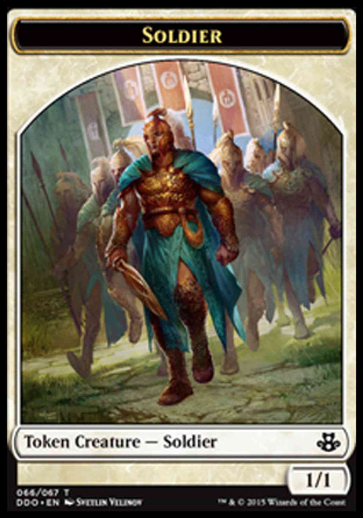 Soldier Token magic card front