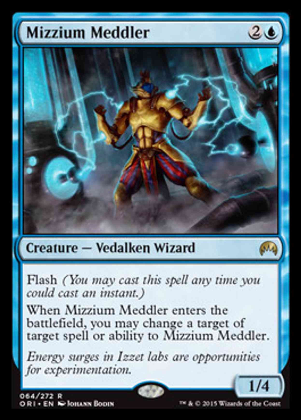 Mizzium Meddler magic card front