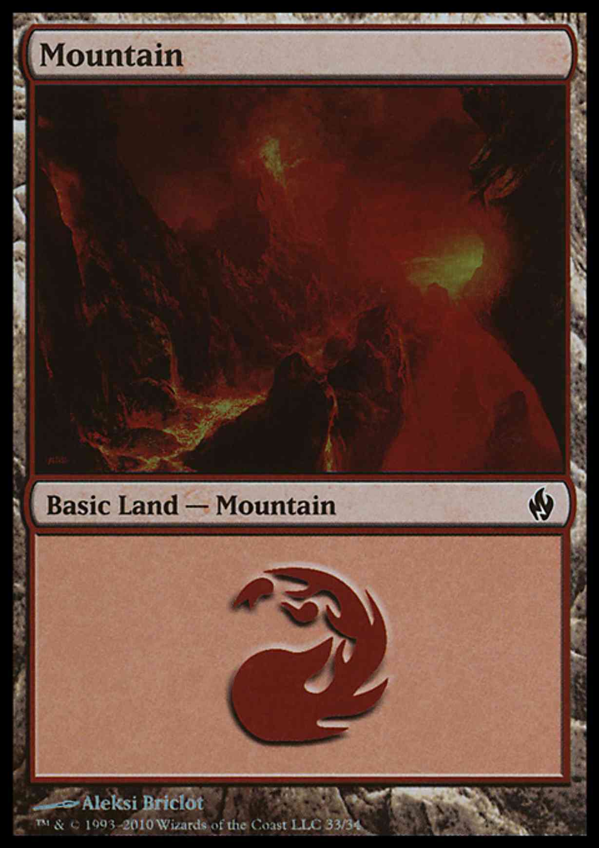 Mountain (33)  magic card front