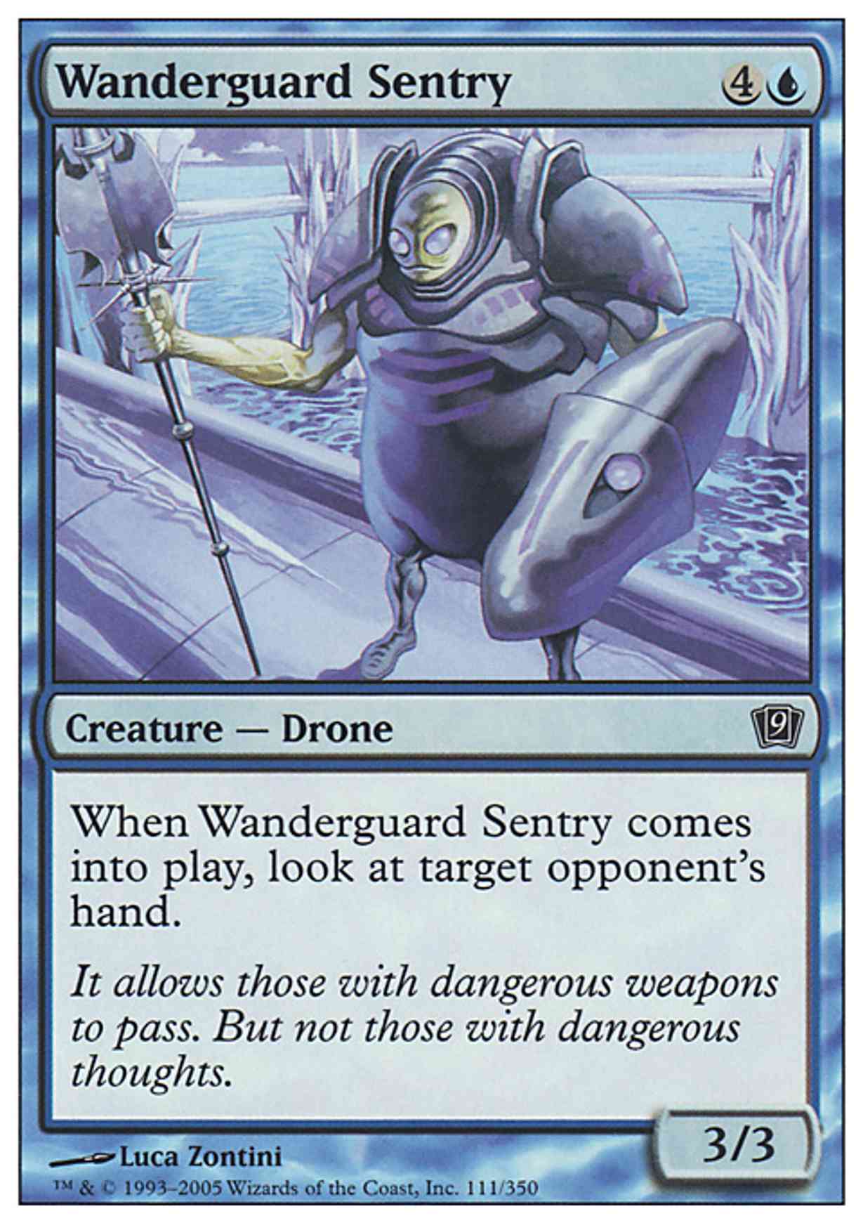 Wanderguard Sentry magic card front