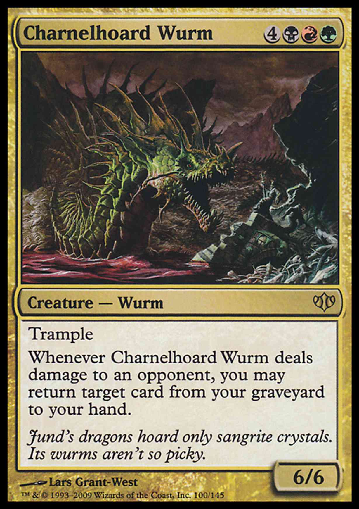 Charnelhoard Wurm magic card front