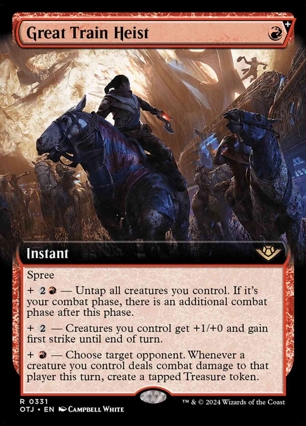 Great Train Heist (Extended Art) magic card front