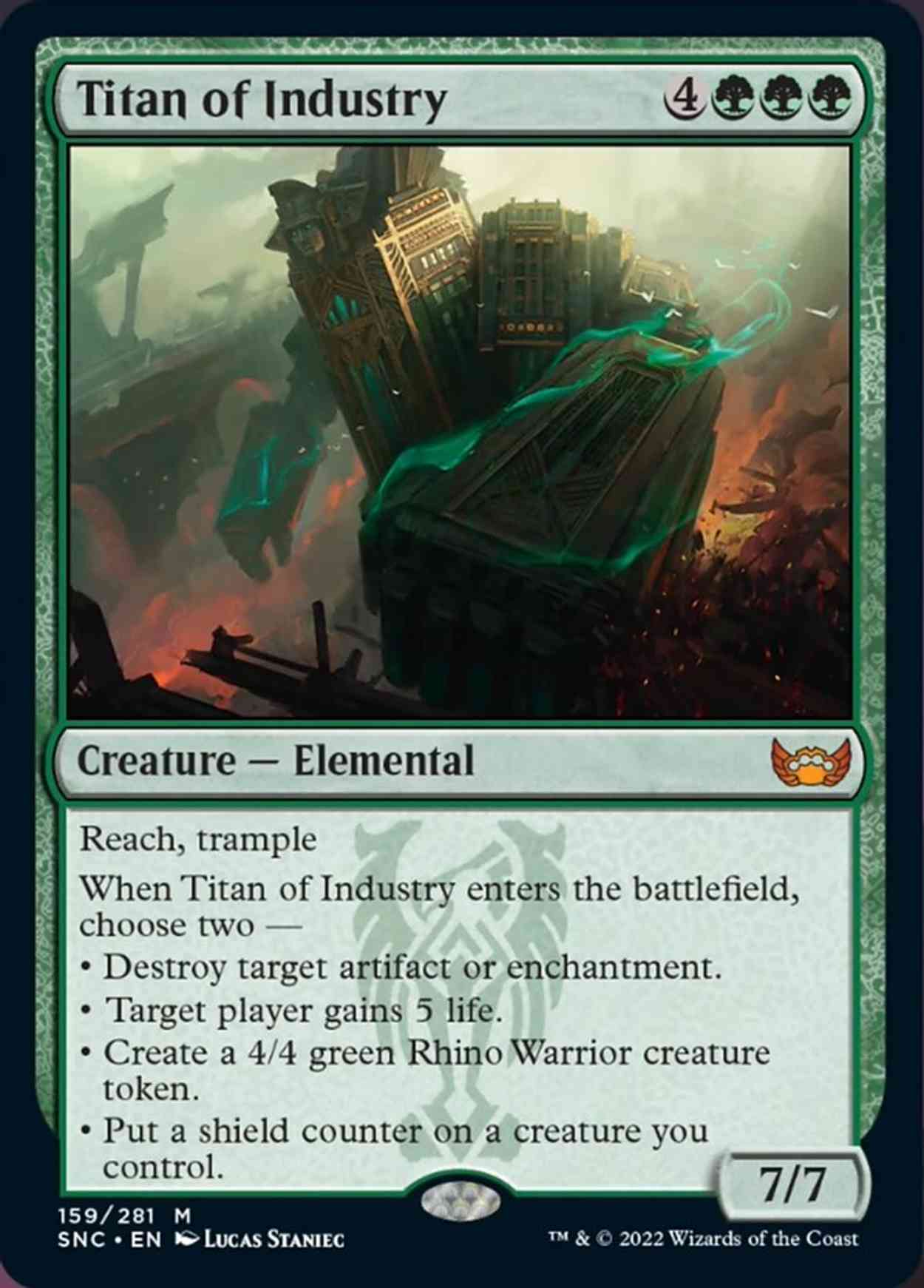 Titan of Industry magic card front