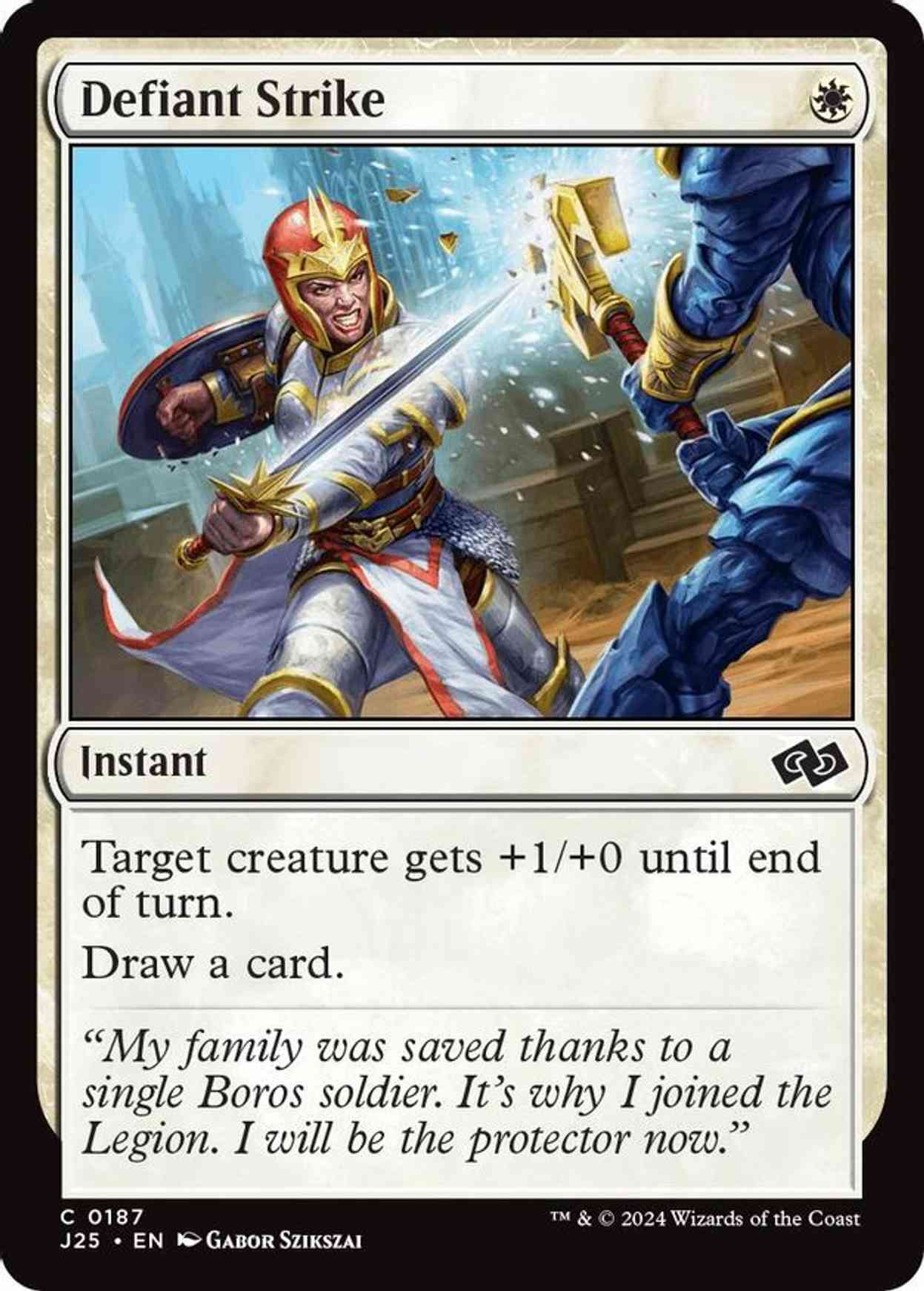 Defiant Strike magic card front