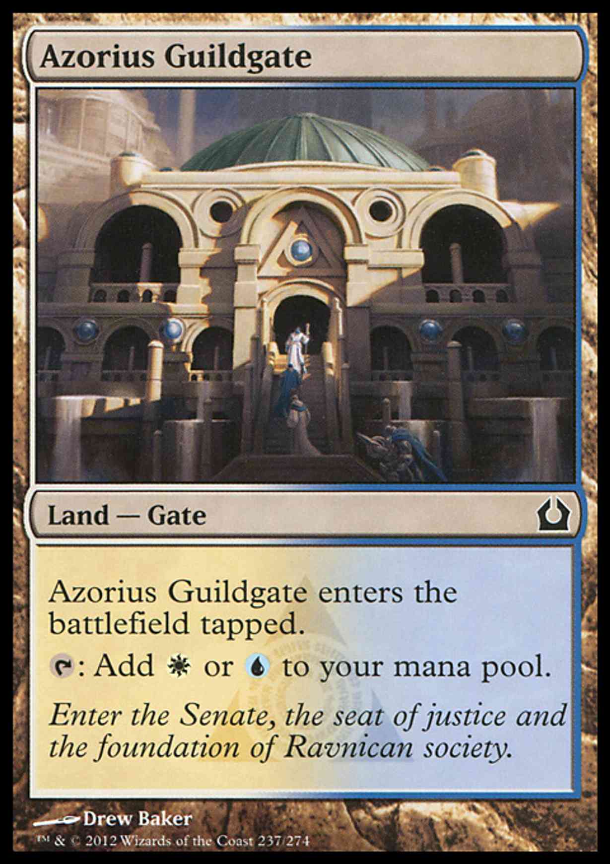 Azorius Guildgate magic card front