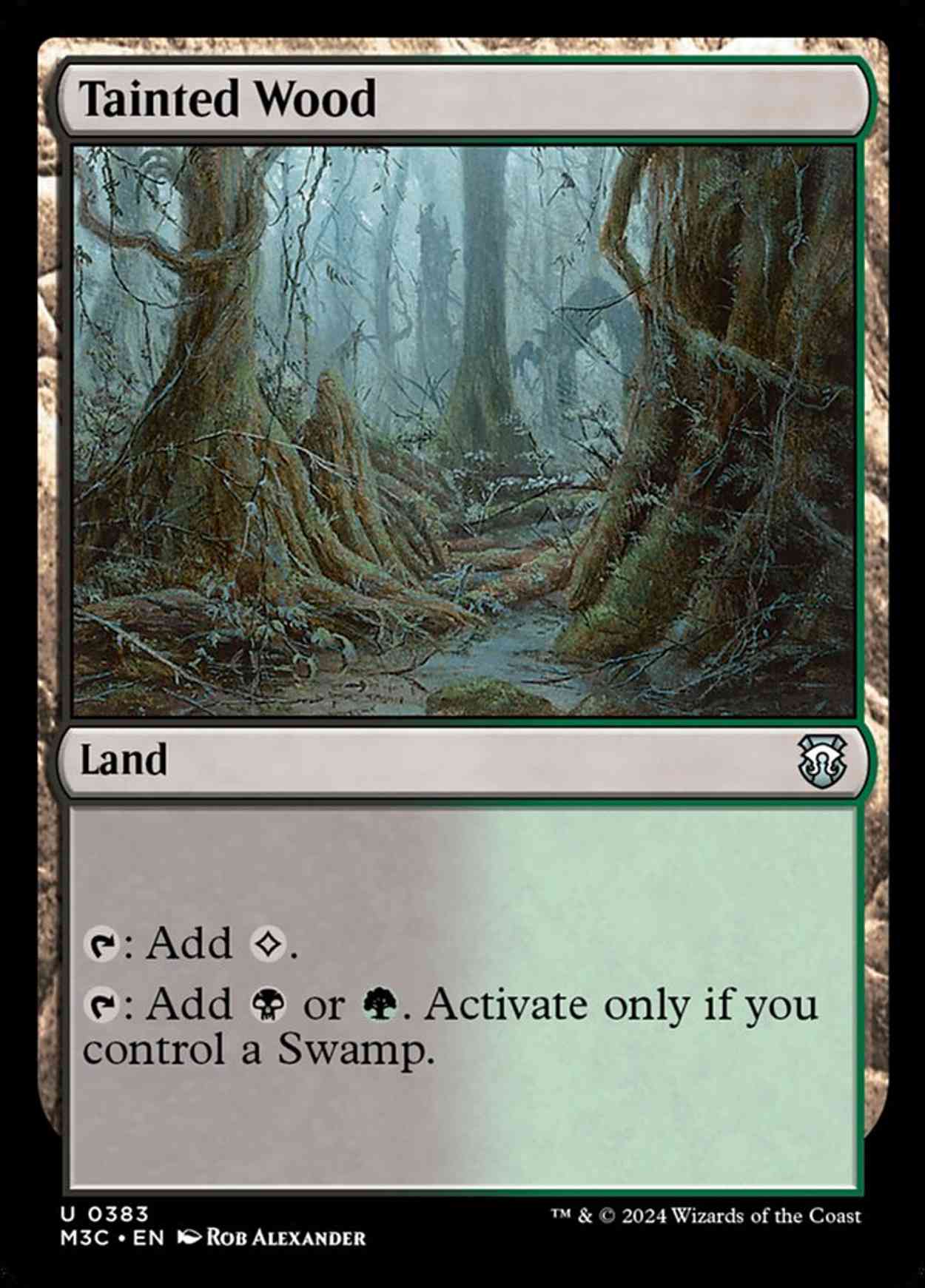 Tainted Wood magic card front