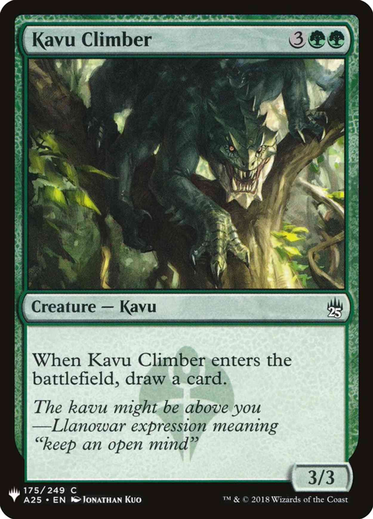 Kavu Climber magic card front