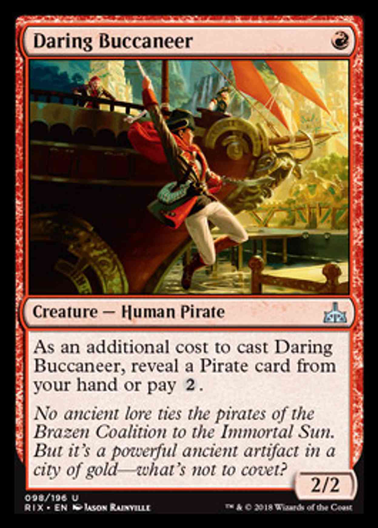 Daring Buccaneer magic card front