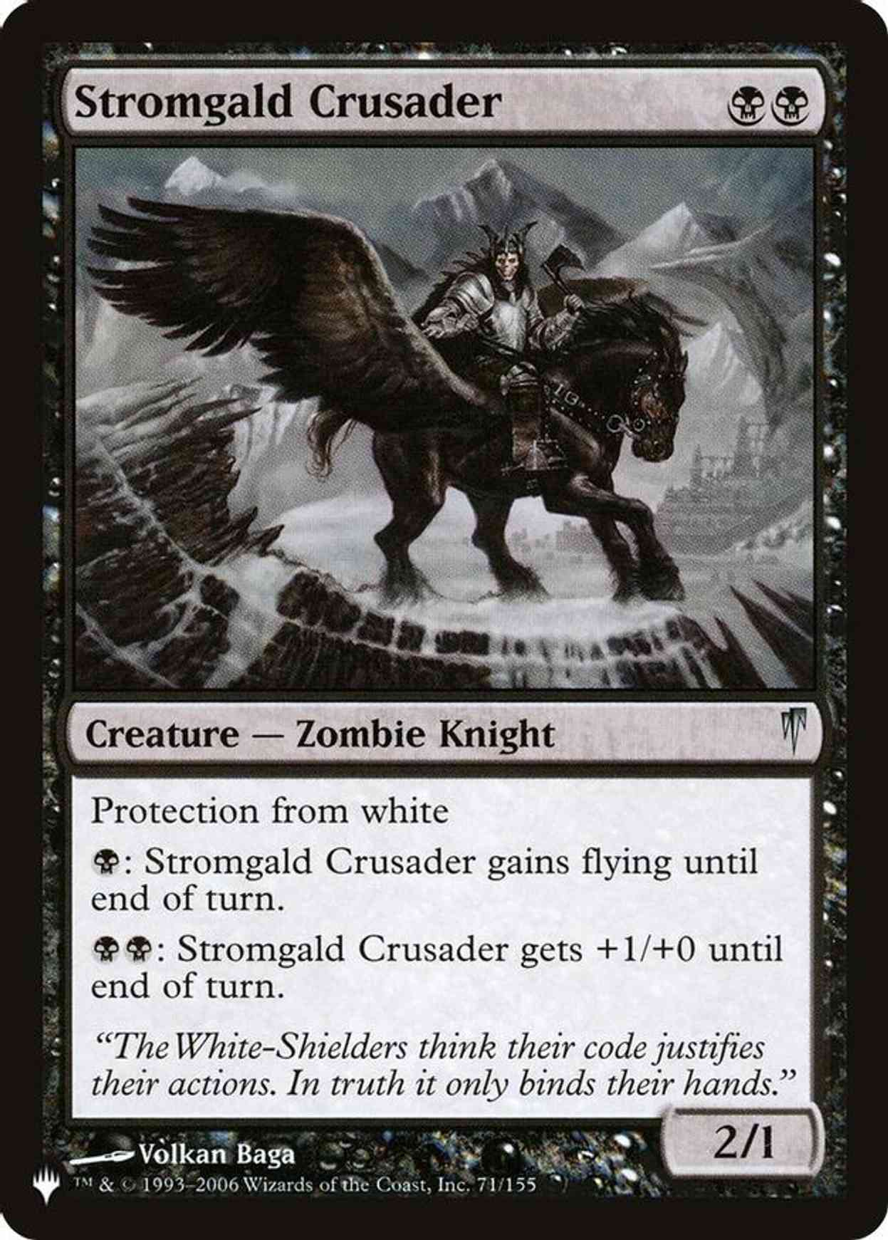 Stromgald Crusader magic card front