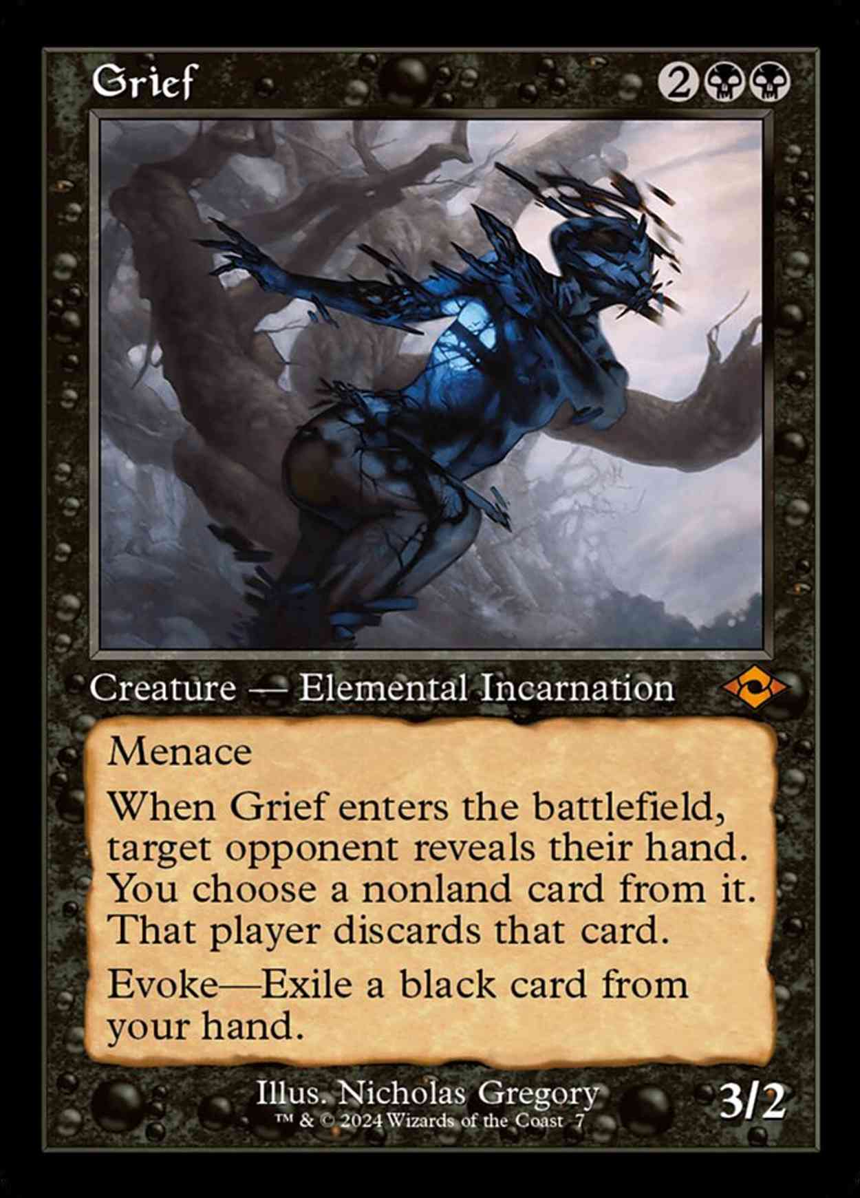 Grief (Retro Frame) magic card front