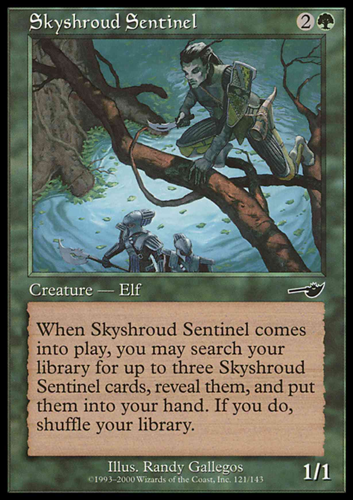 Skyshroud Sentinel magic card front