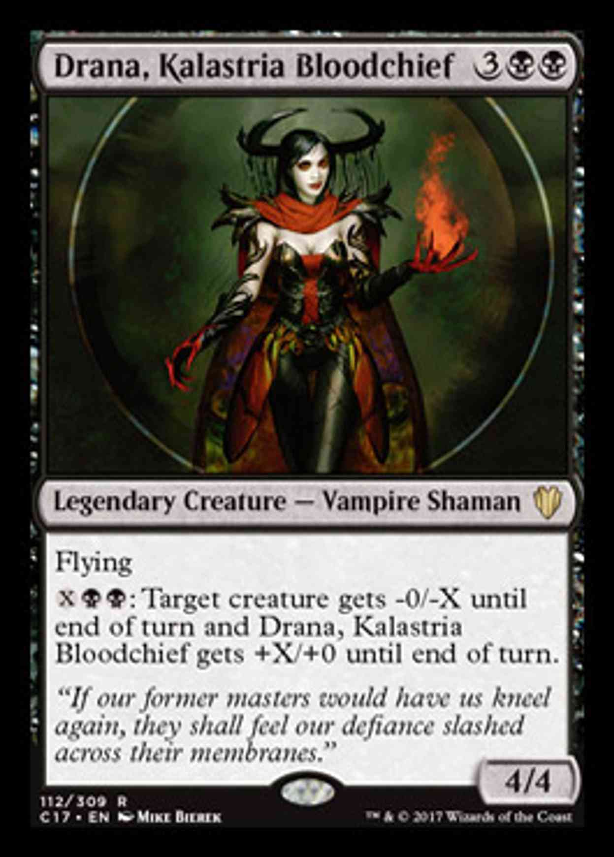Drana, Kalastria Bloodchief magic card front