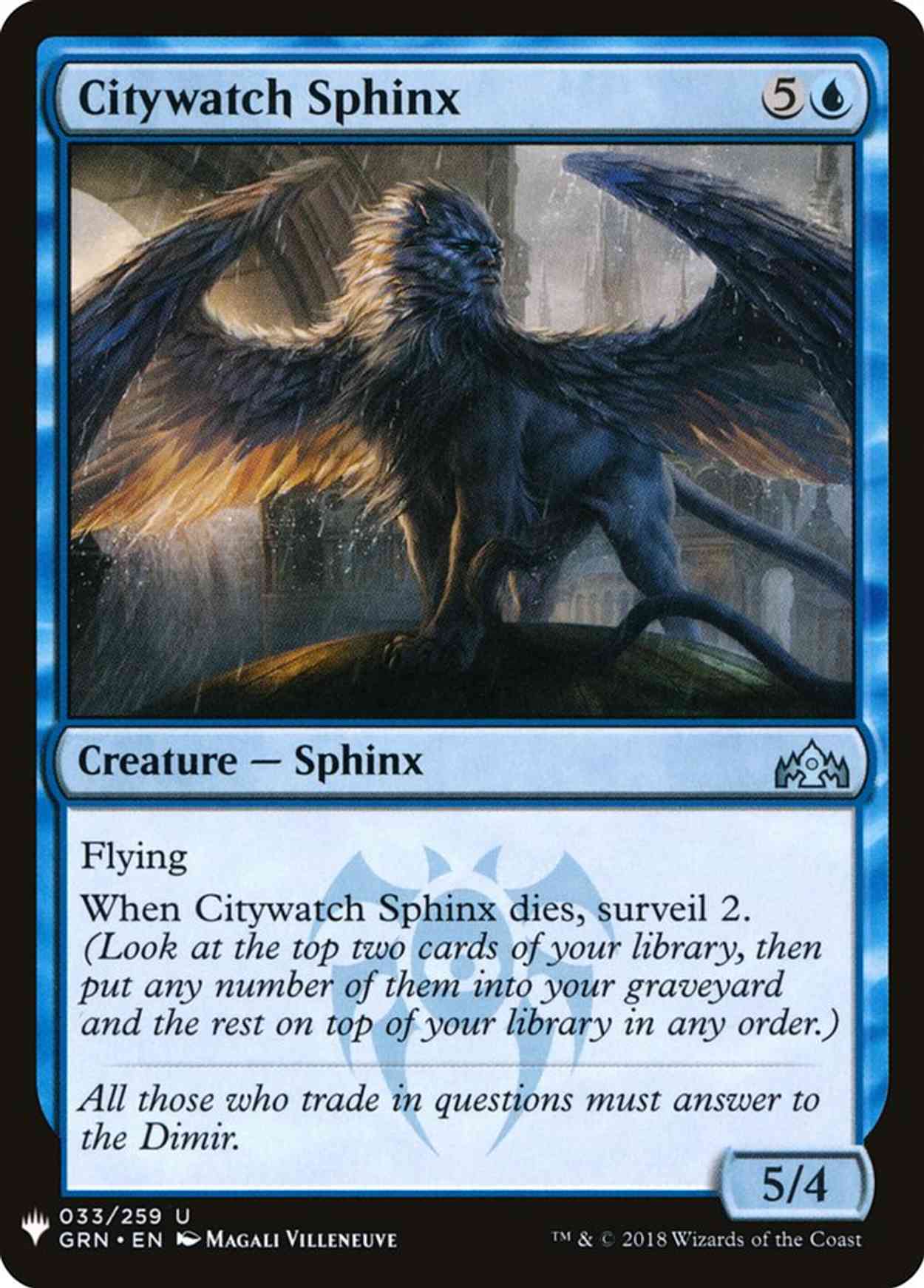 Citywatch Sphinx magic card front