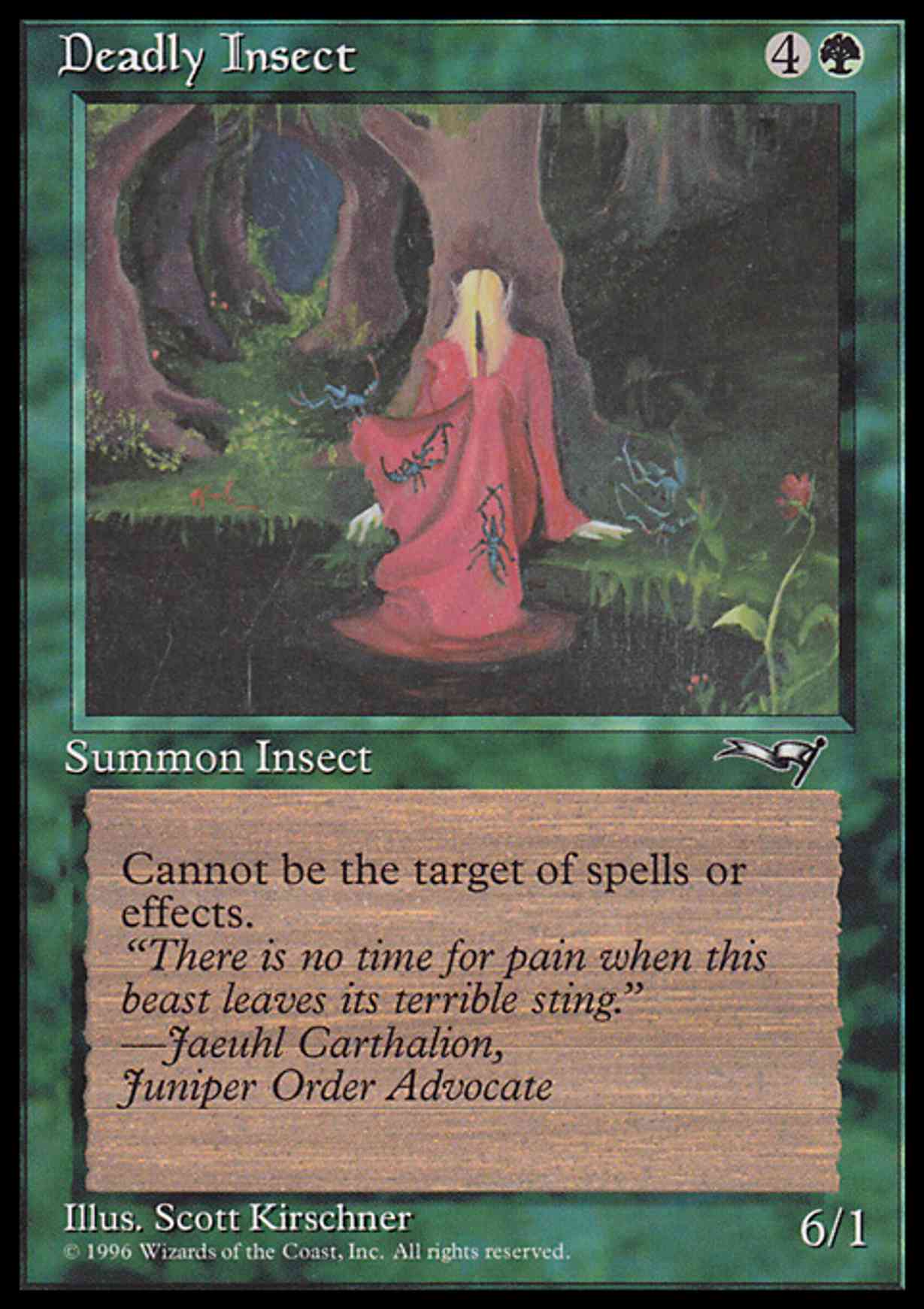 Deadly Insect (Red Robe) magic card front