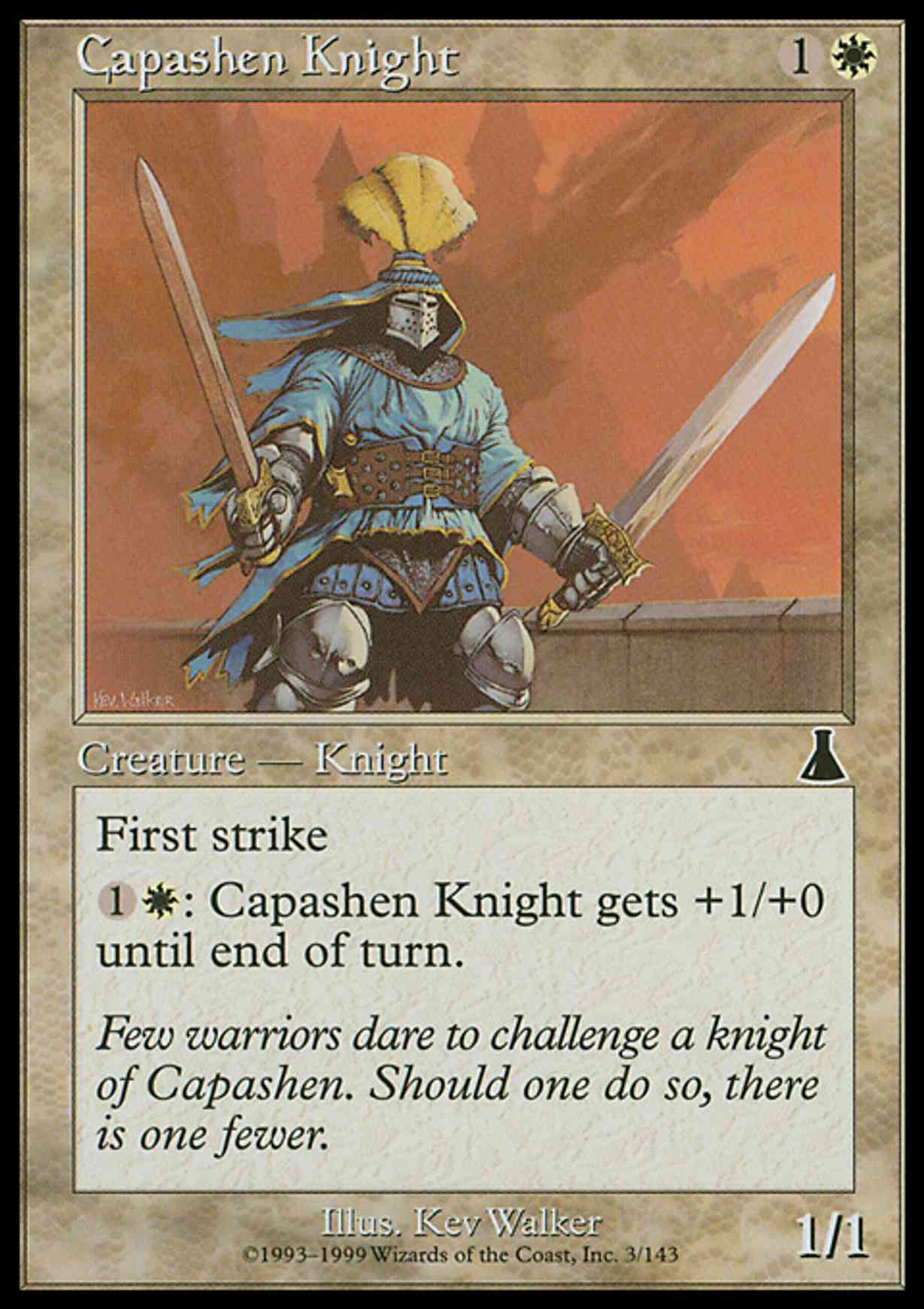 Capashen Knight magic card front