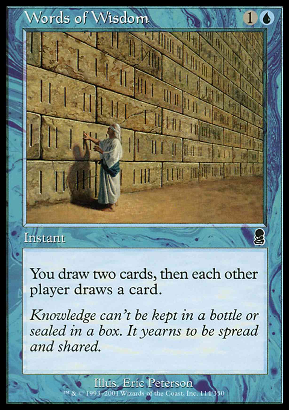 Words of Wisdom magic card front