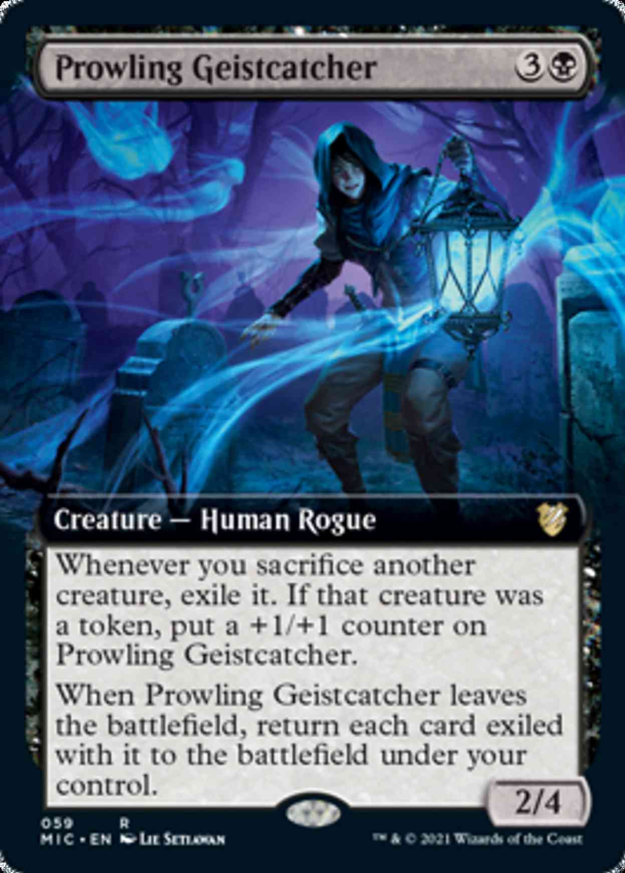 Prowling Geistcatcher (Extended Art) magic card front
