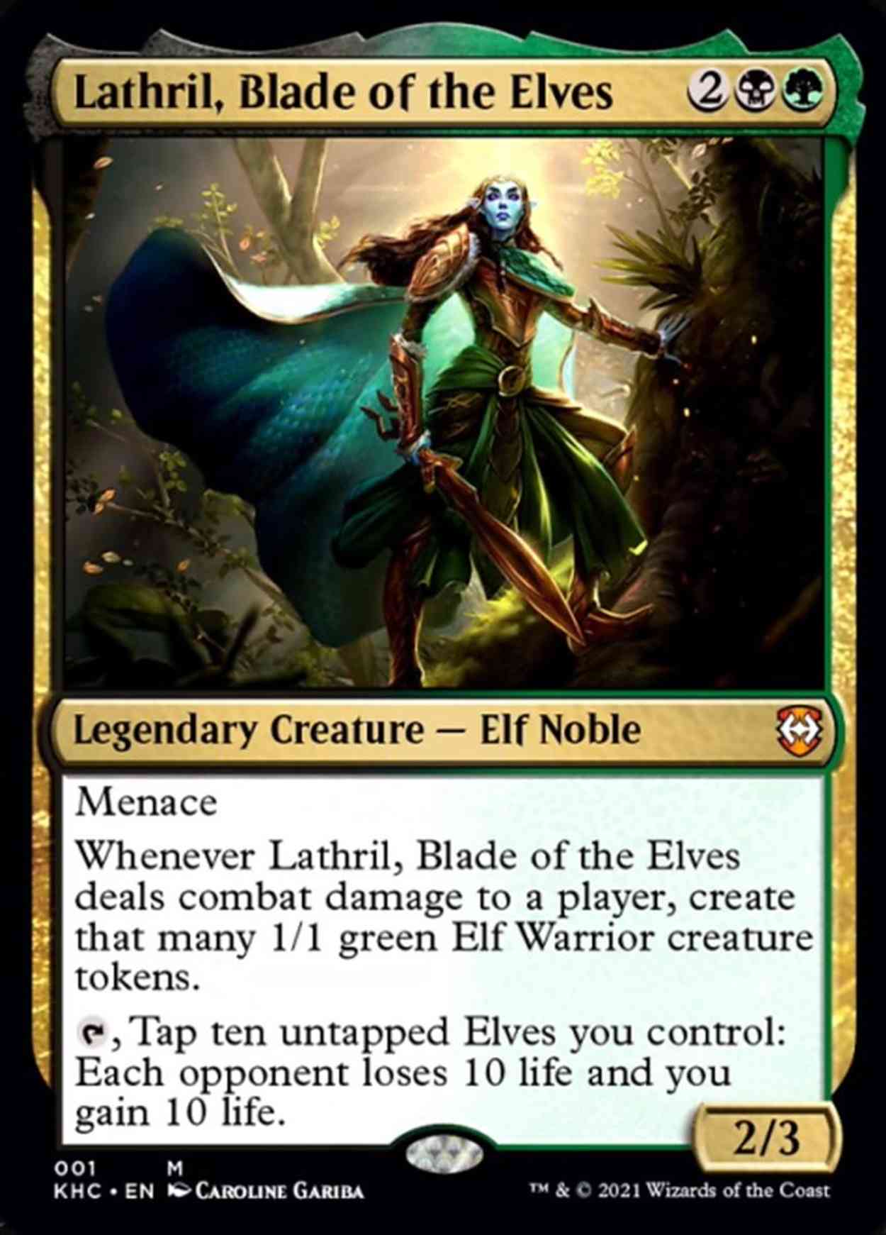 Lathril, Blade of the Elves magic card front