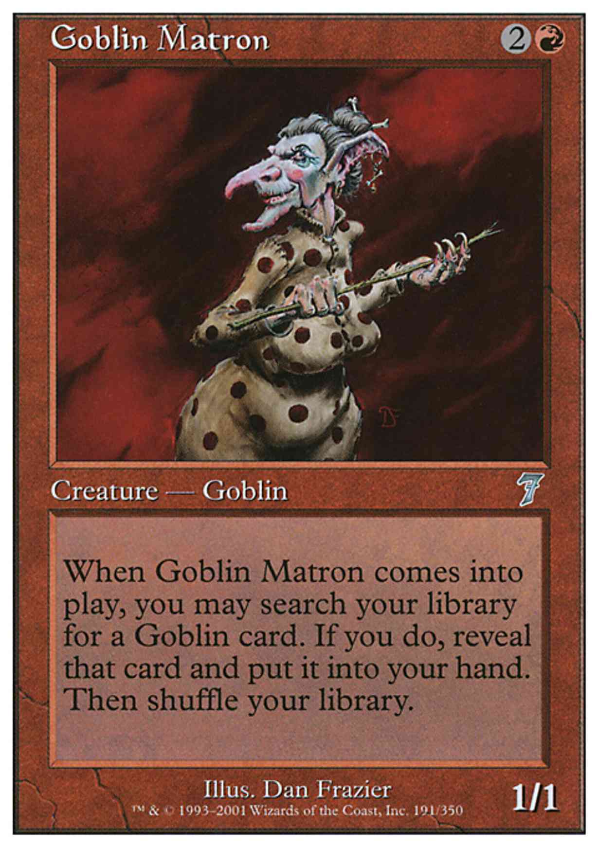 Goblin Matron Price from mtg Seventh Edition