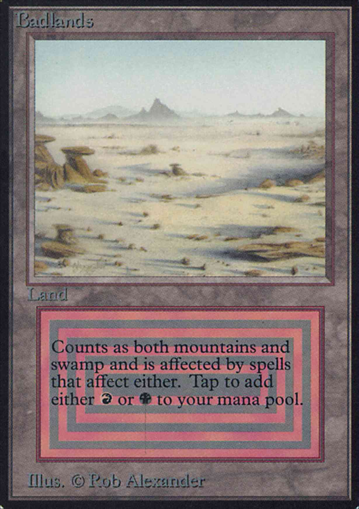 Badlands magic card front