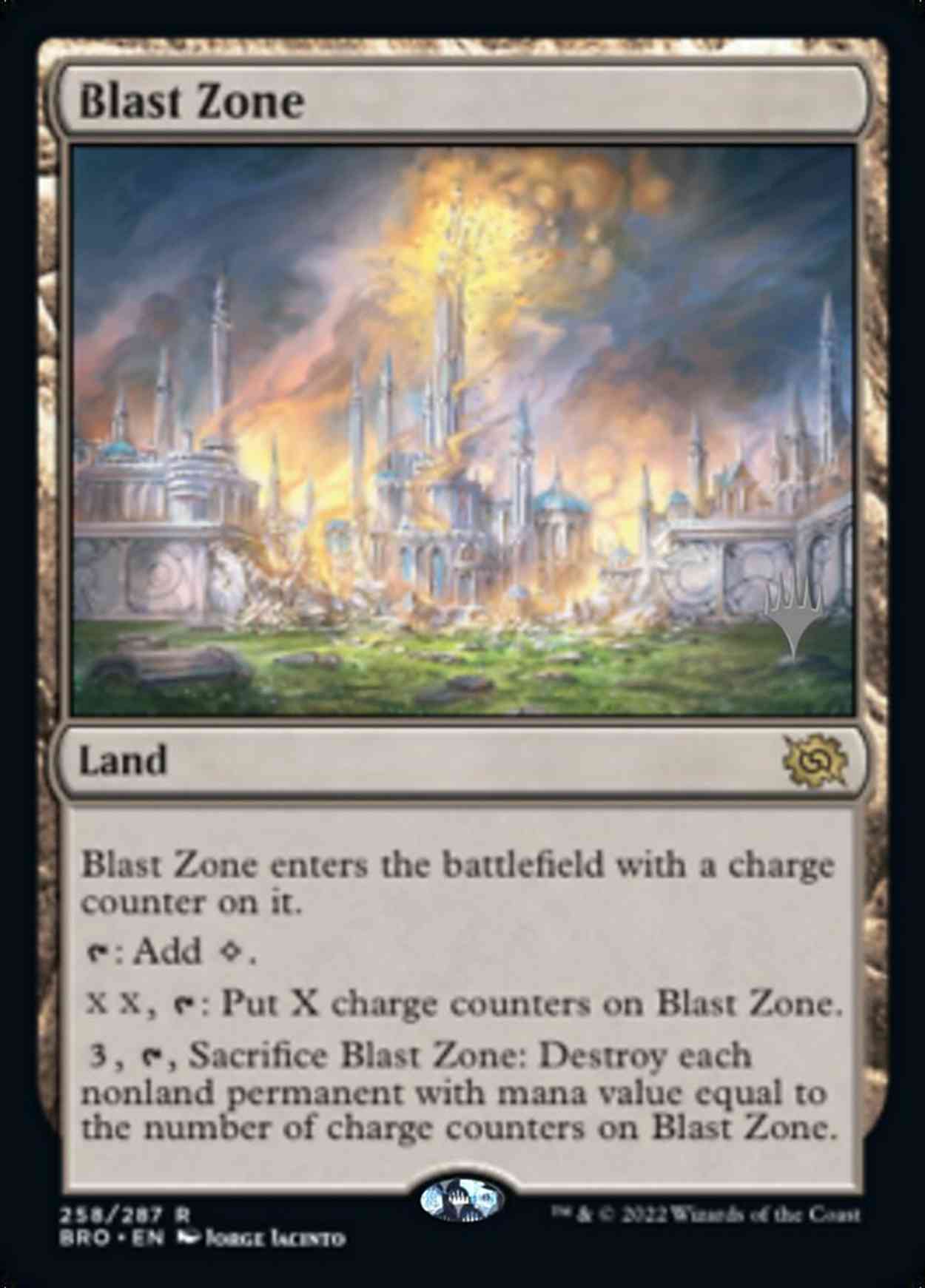 Blast Zone (BRO) magic card front