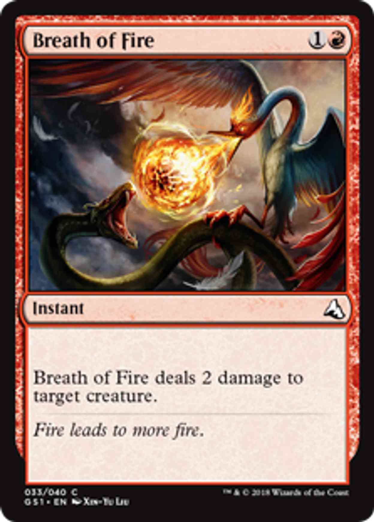Breath of Fire magic card front