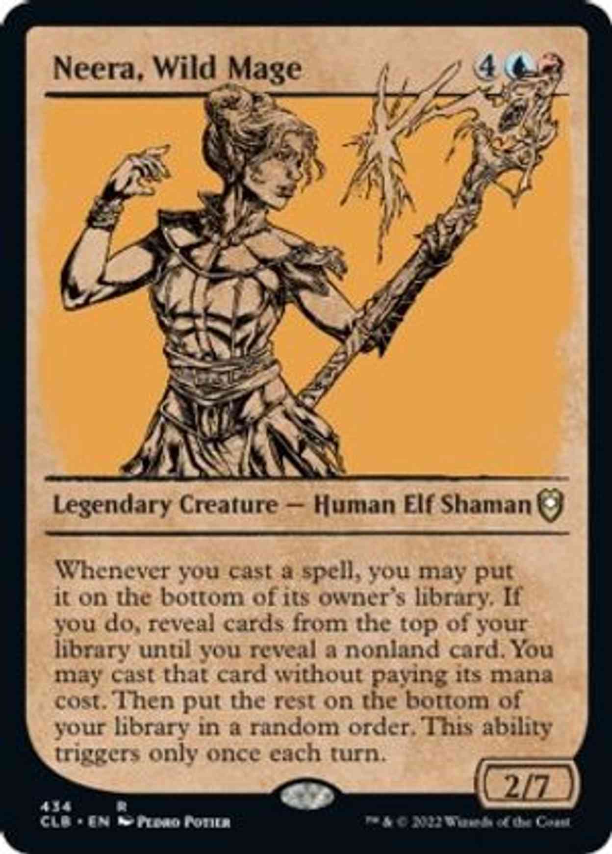 Neera, Wild Mage (Showcase) magic card front