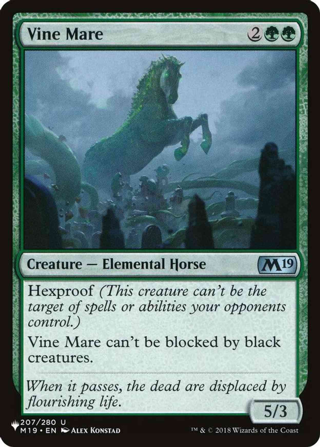 Vine Mare magic card front