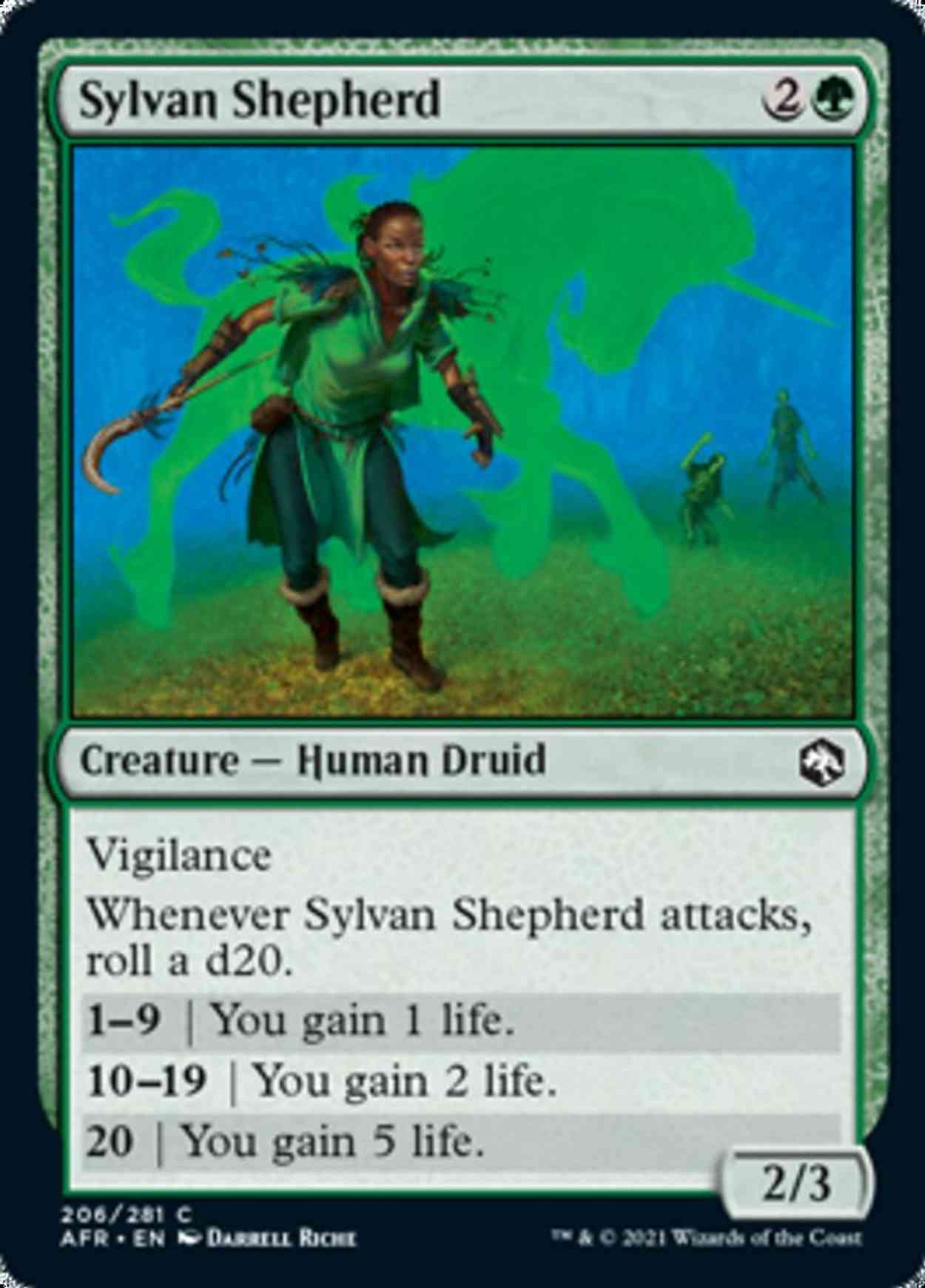 Sylvan Shepherd magic card front