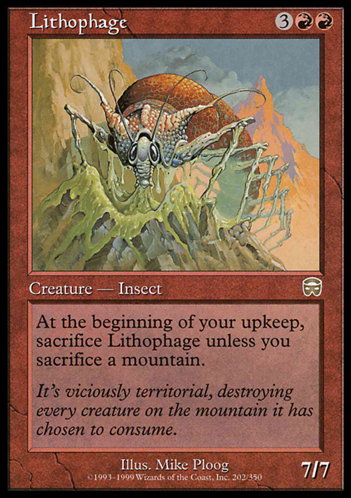 Lithophage magic card front