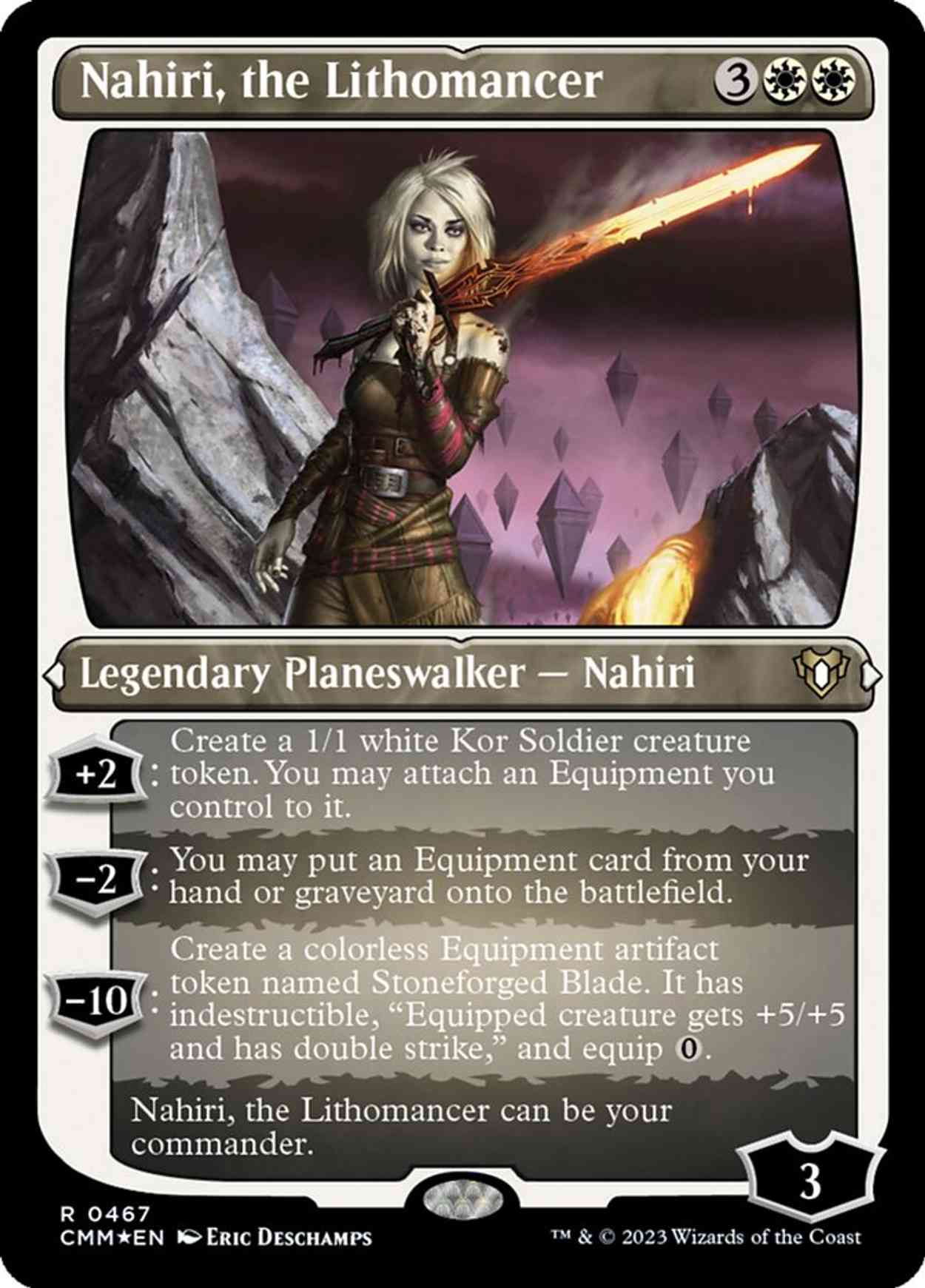 Nahiri, the Lithomancer (Foil Etched) magic card front
