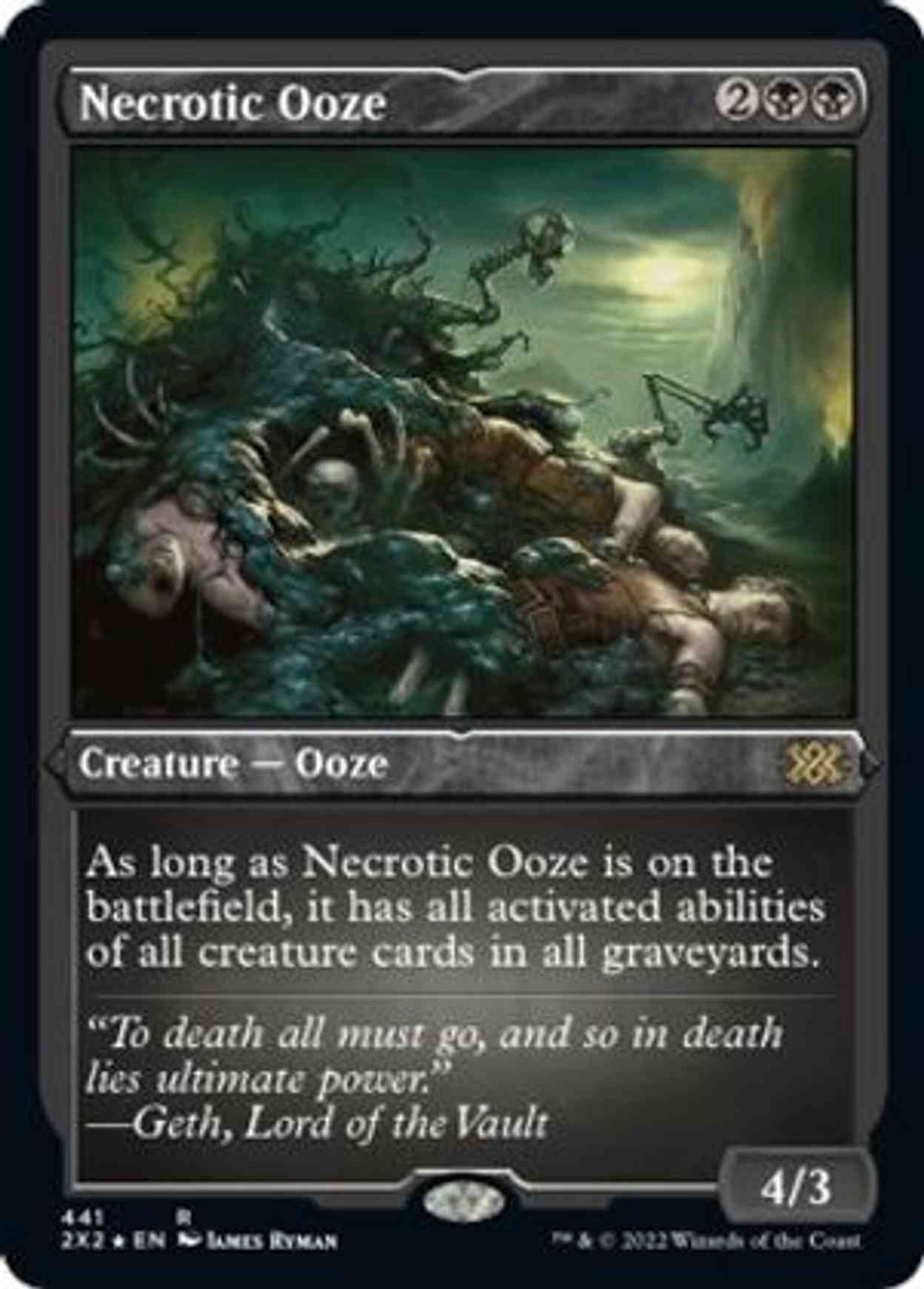 Necrotic Ooze (Foil Etched) magic card front