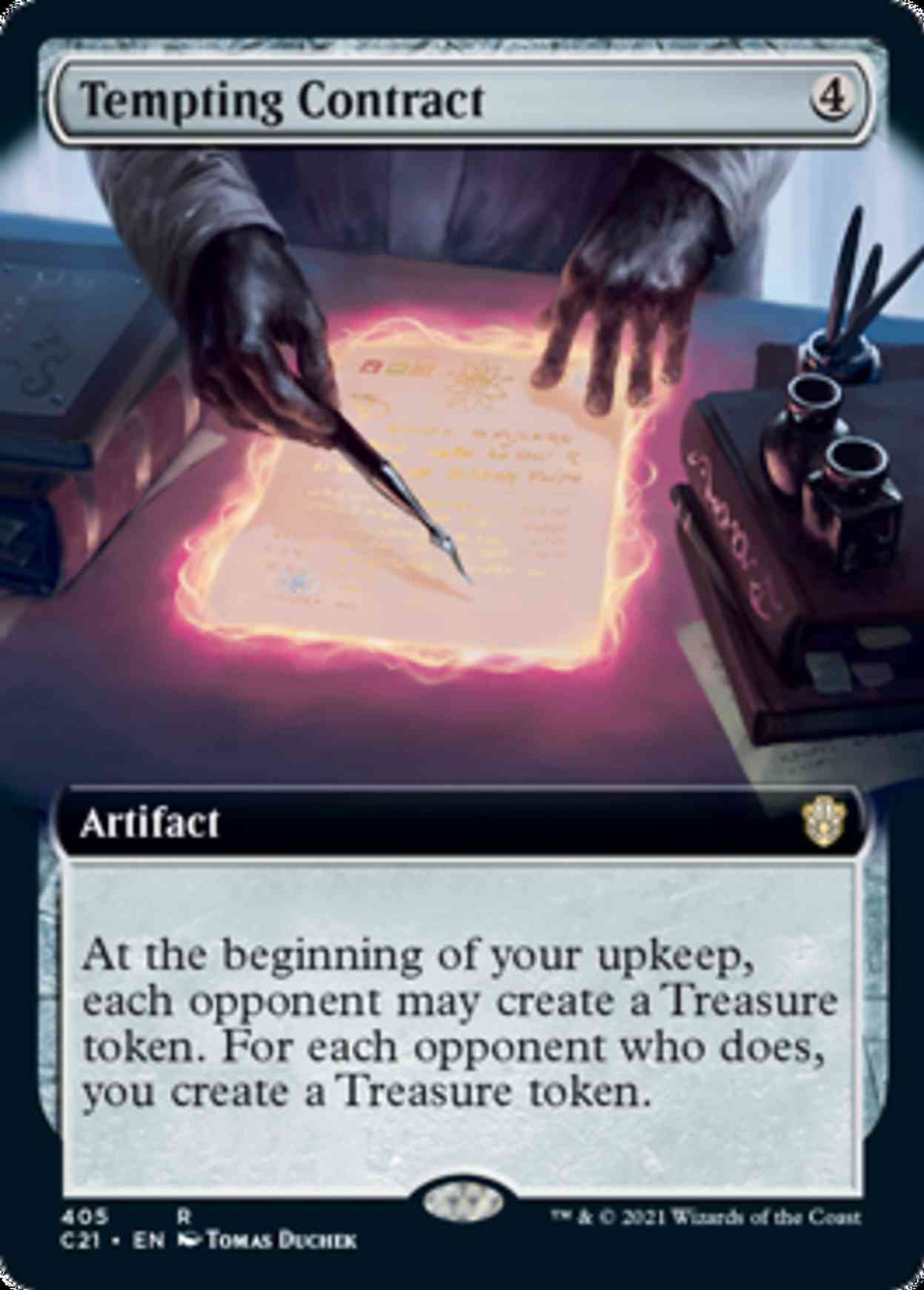 Tempting Contract (Extended Art) magic card front