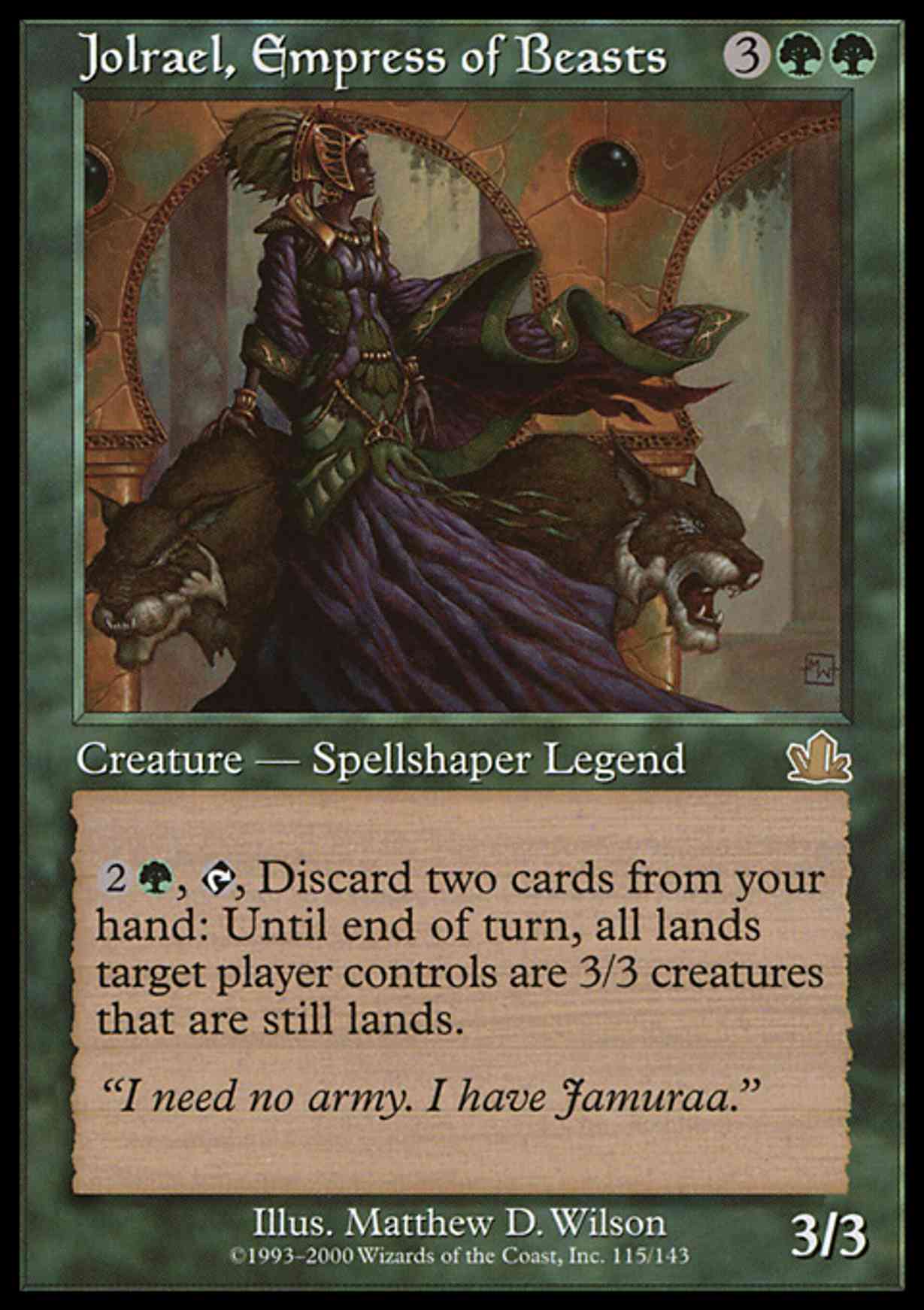 Jolrael, Empress of Beasts magic card front