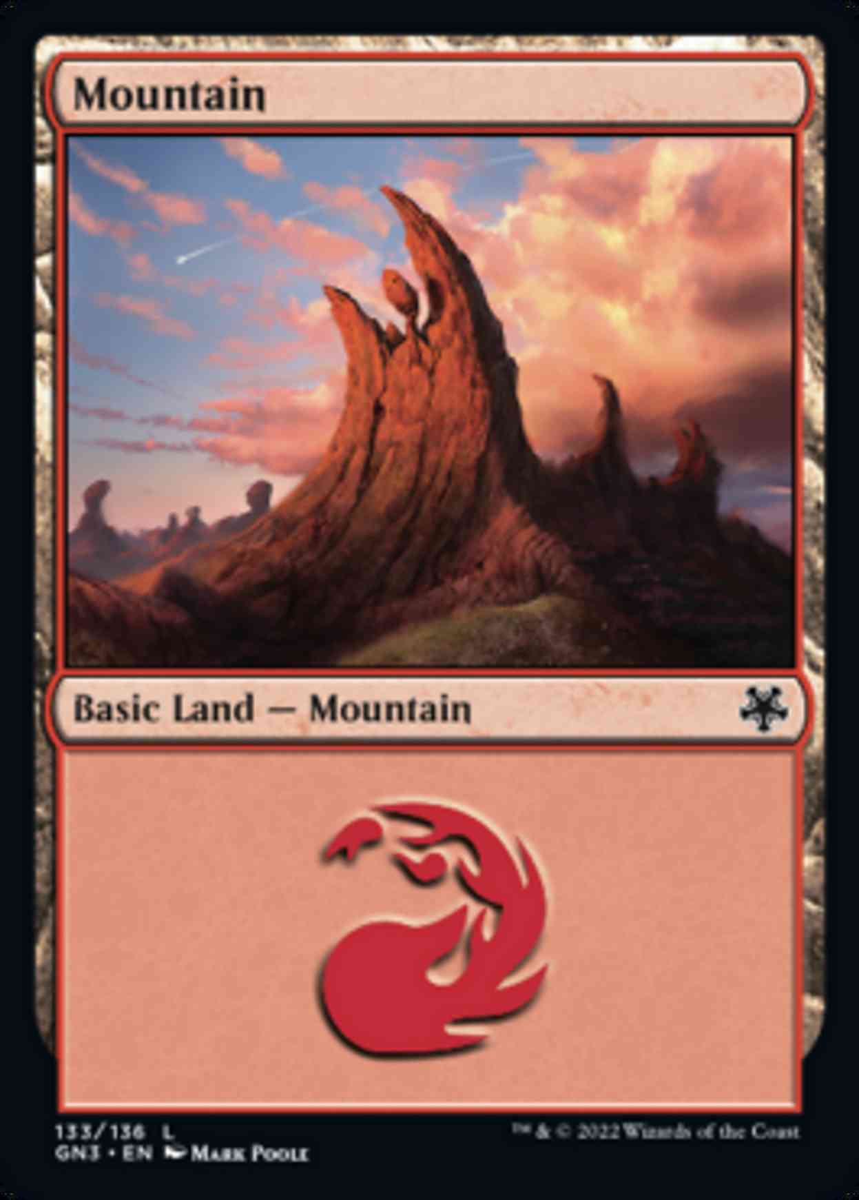 Mountain (133) magic card front