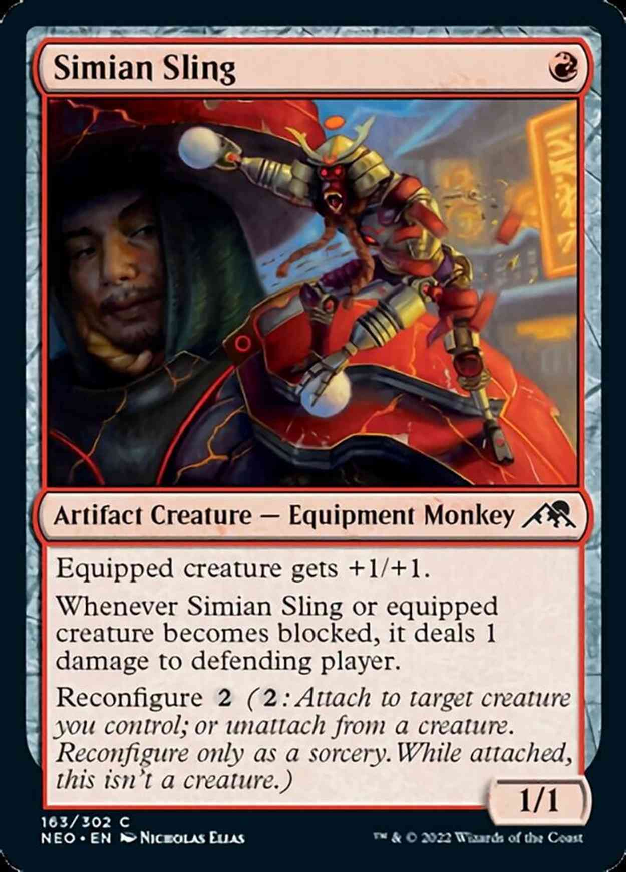 Simian Sling magic card front