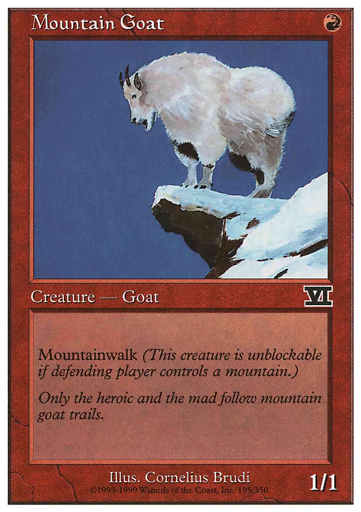 Mountain Goat magic card front