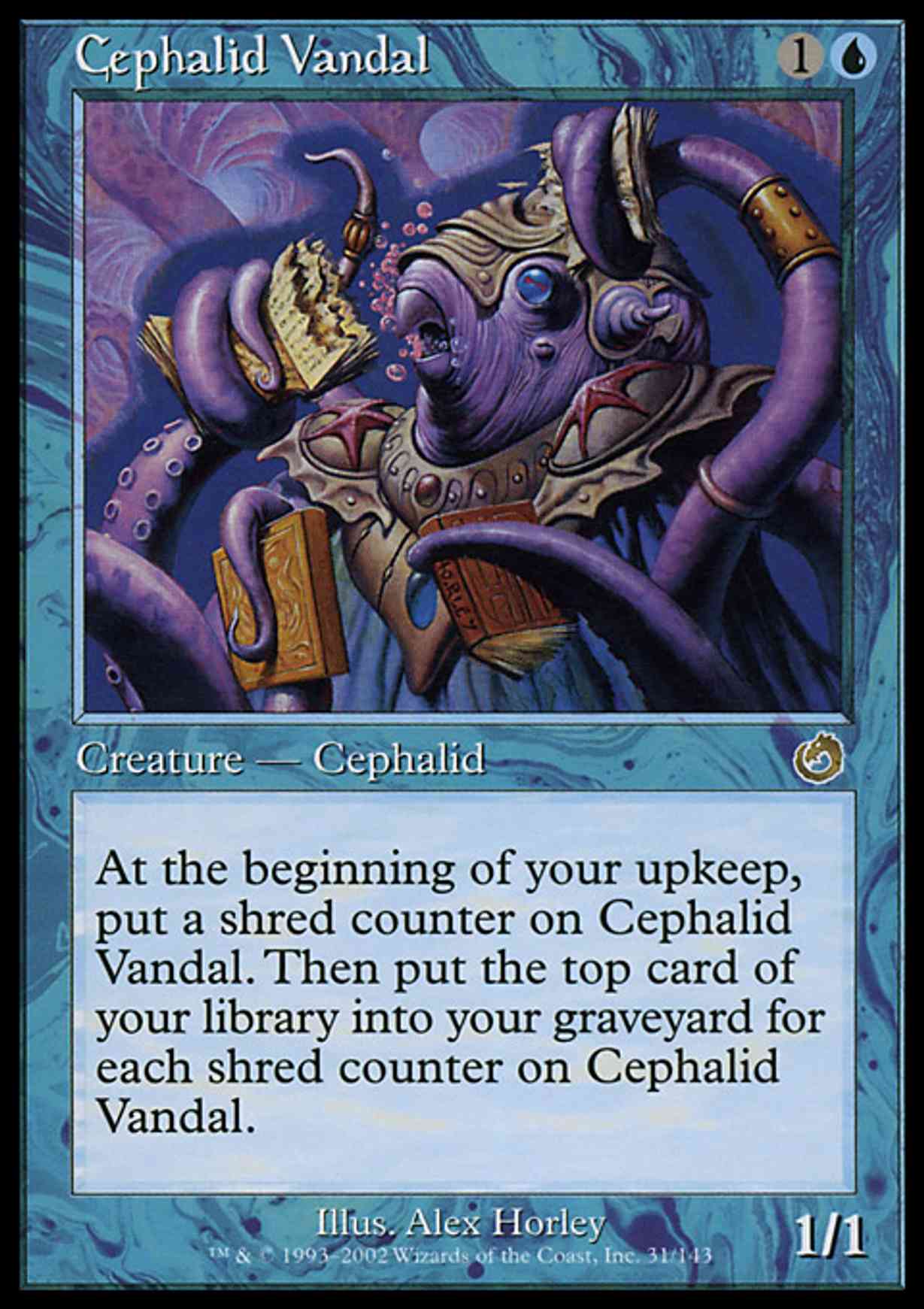 Cephalid Vandal magic card front