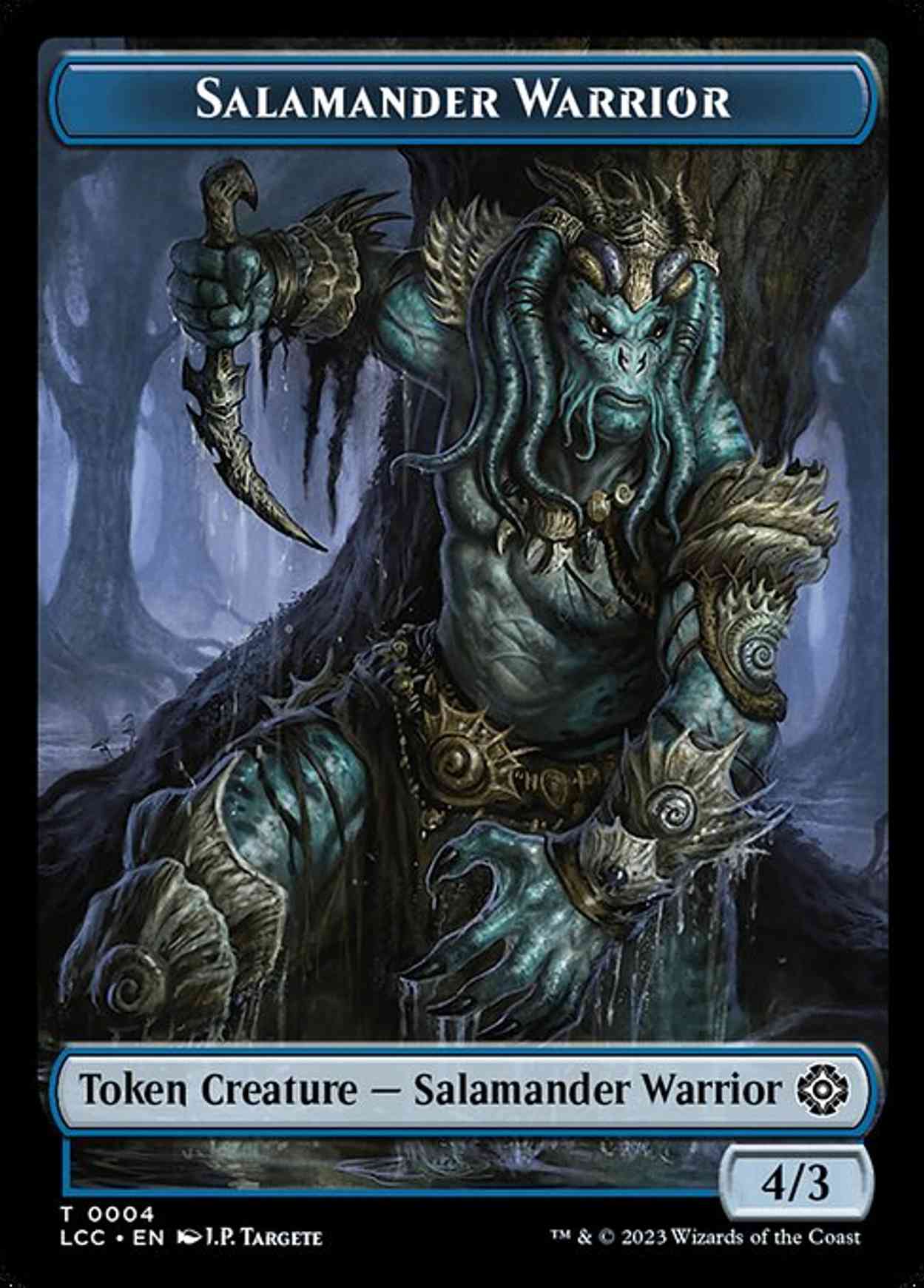 Salamander Warrior // Treasure Double-Sided Token magic card front