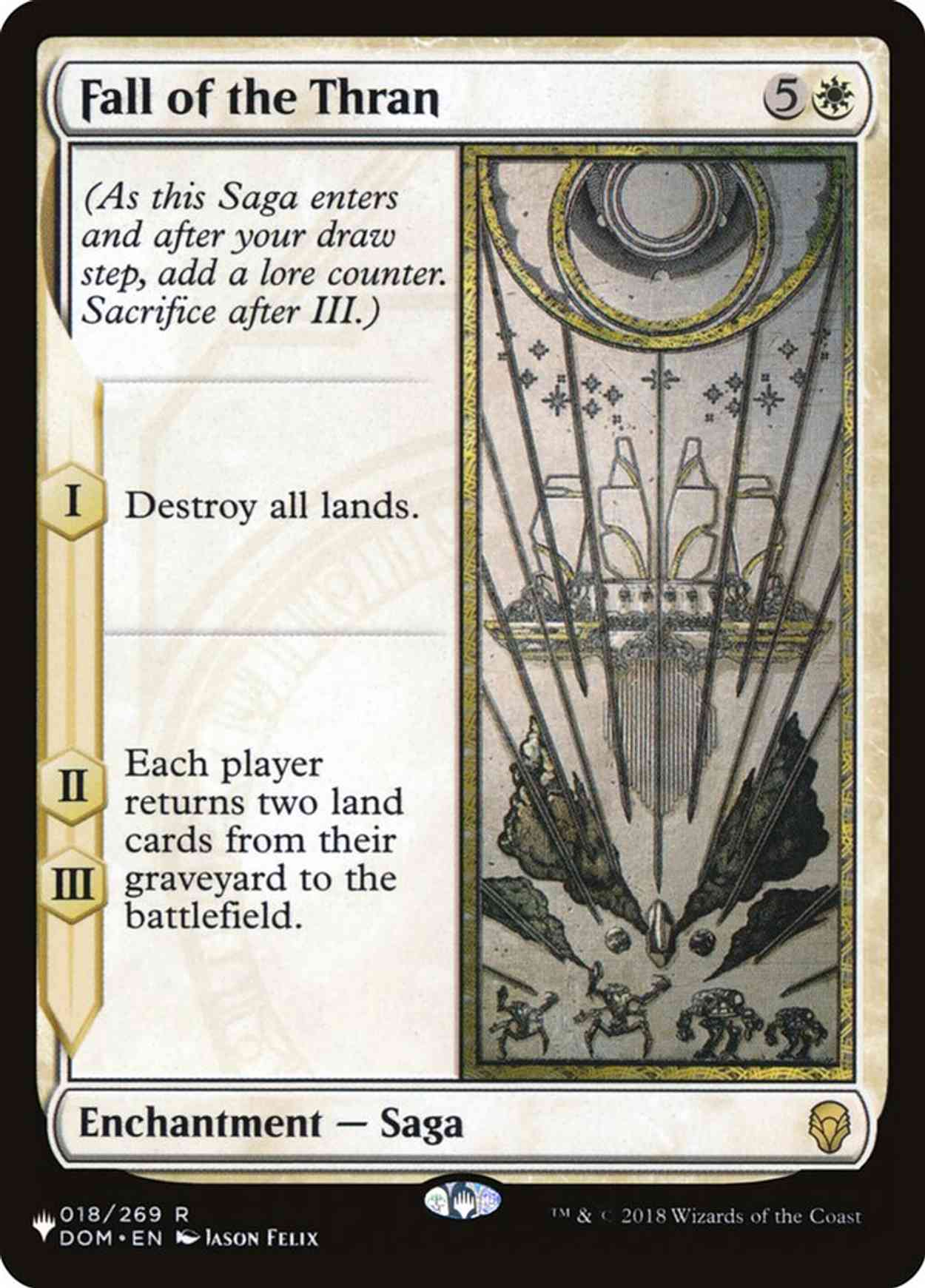Fall of the Thran magic card front